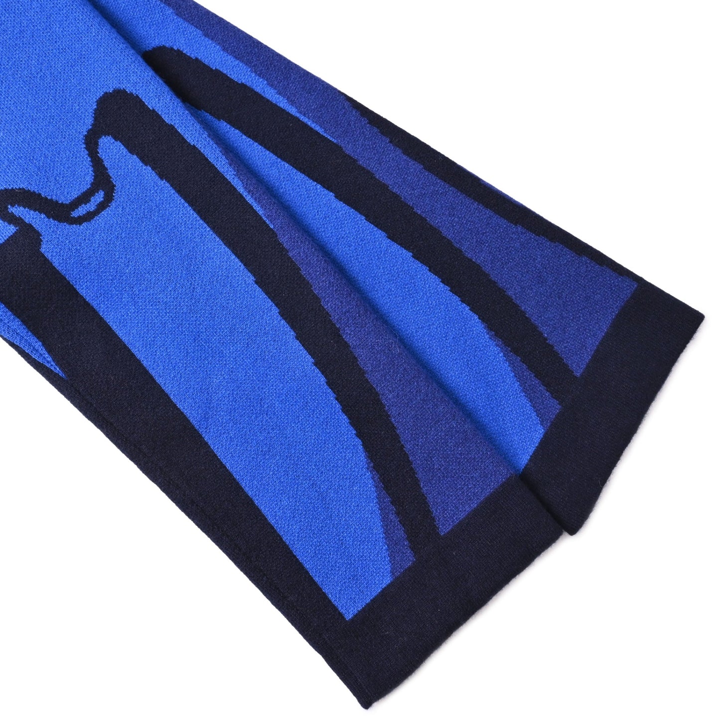 ロングカーディガン カシミヤ ブルー 38