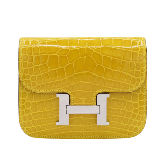 コンスタンススリム アリゲーター ミモザ SS B刻印