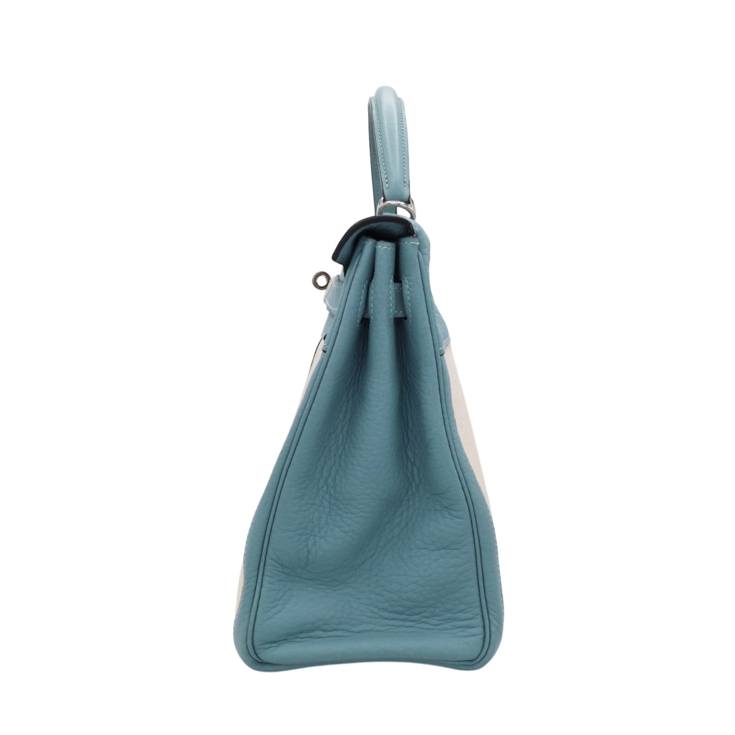 Kelly 32 Toile Ash Togo Ciel SS □M engraved