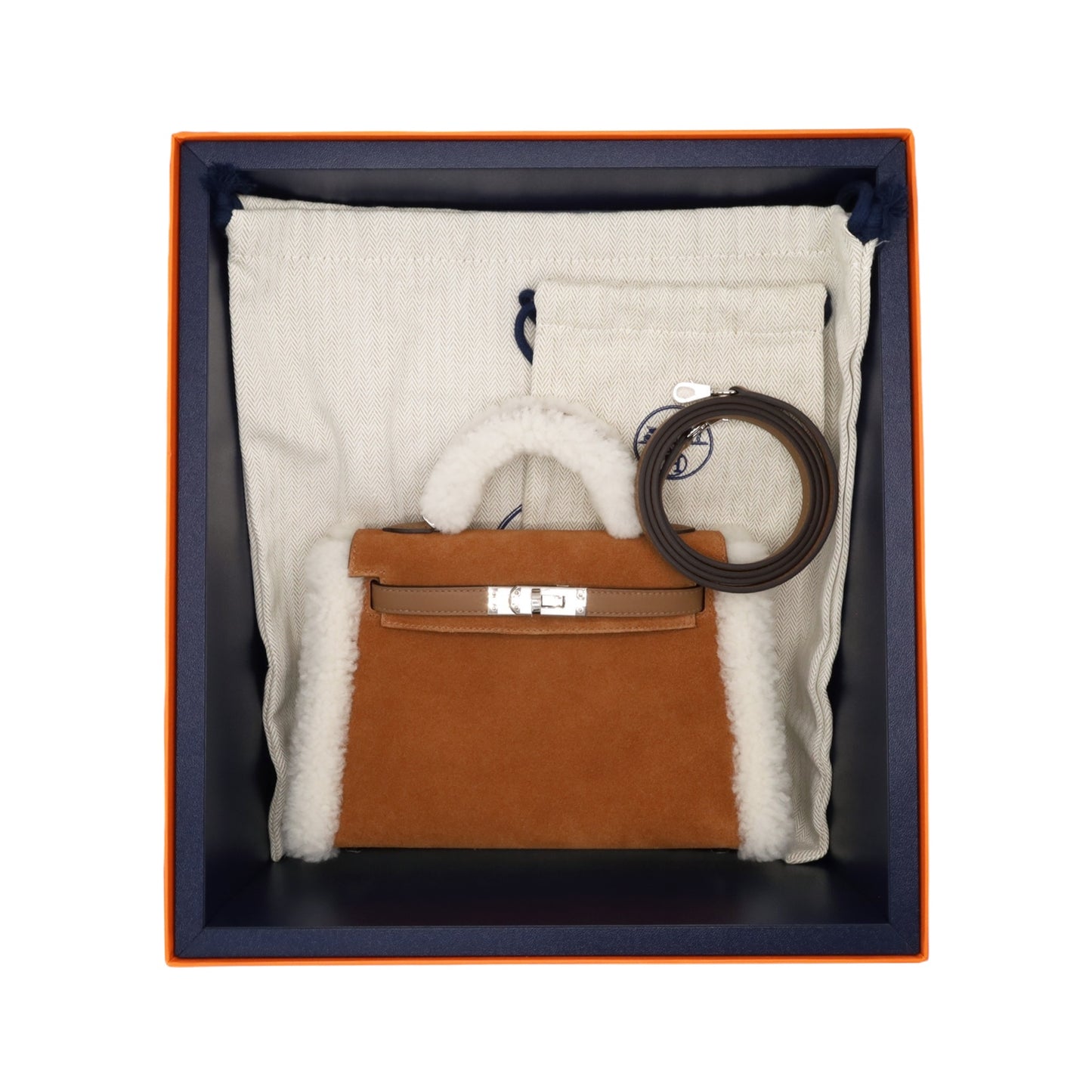 迷你凯莉包 2 泰迪沃斯威夫特木桐灰麂皮本色阿尔赞 SS B 邮票