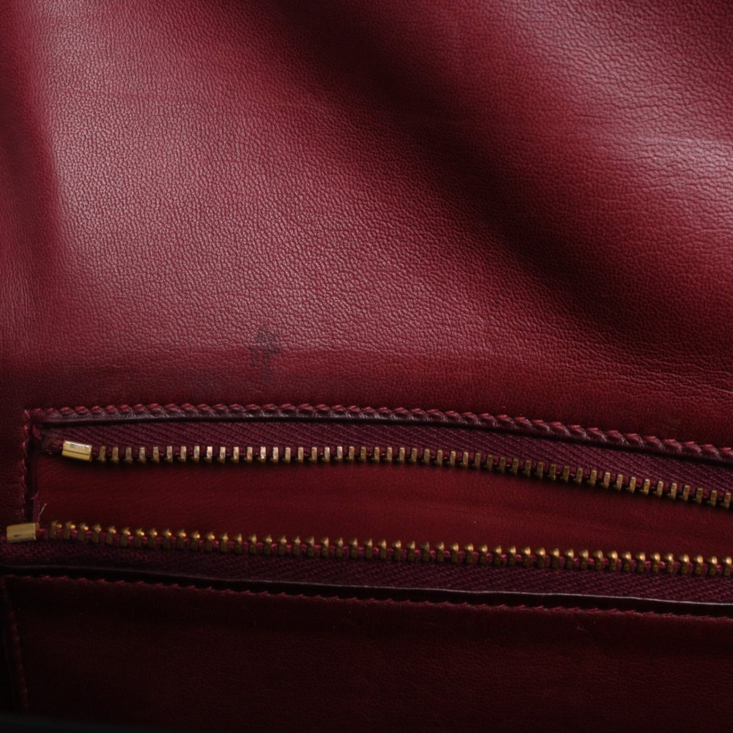 ヴィンテージショルダーバッグ ボックスカーフ ルージュアッシュ GP 〇O刻印