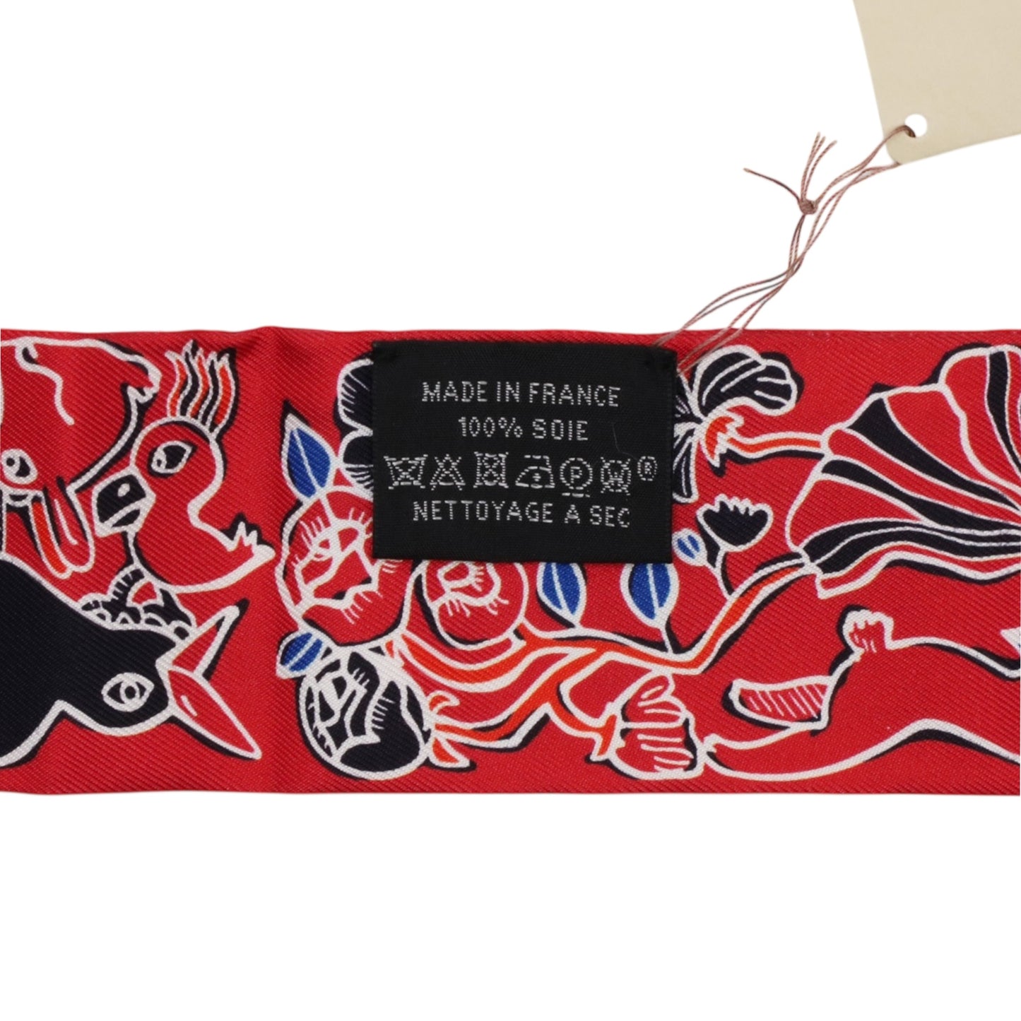 ツイリー 千と一のウサギ シルク レッド