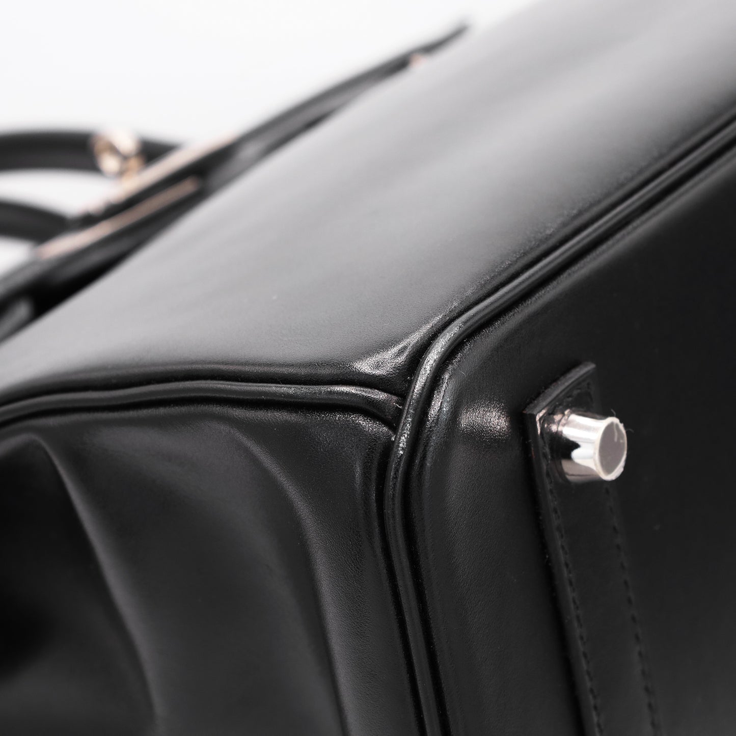 Birkin 35 Box Calf Black Giroche Metal Fittings □R Engraved