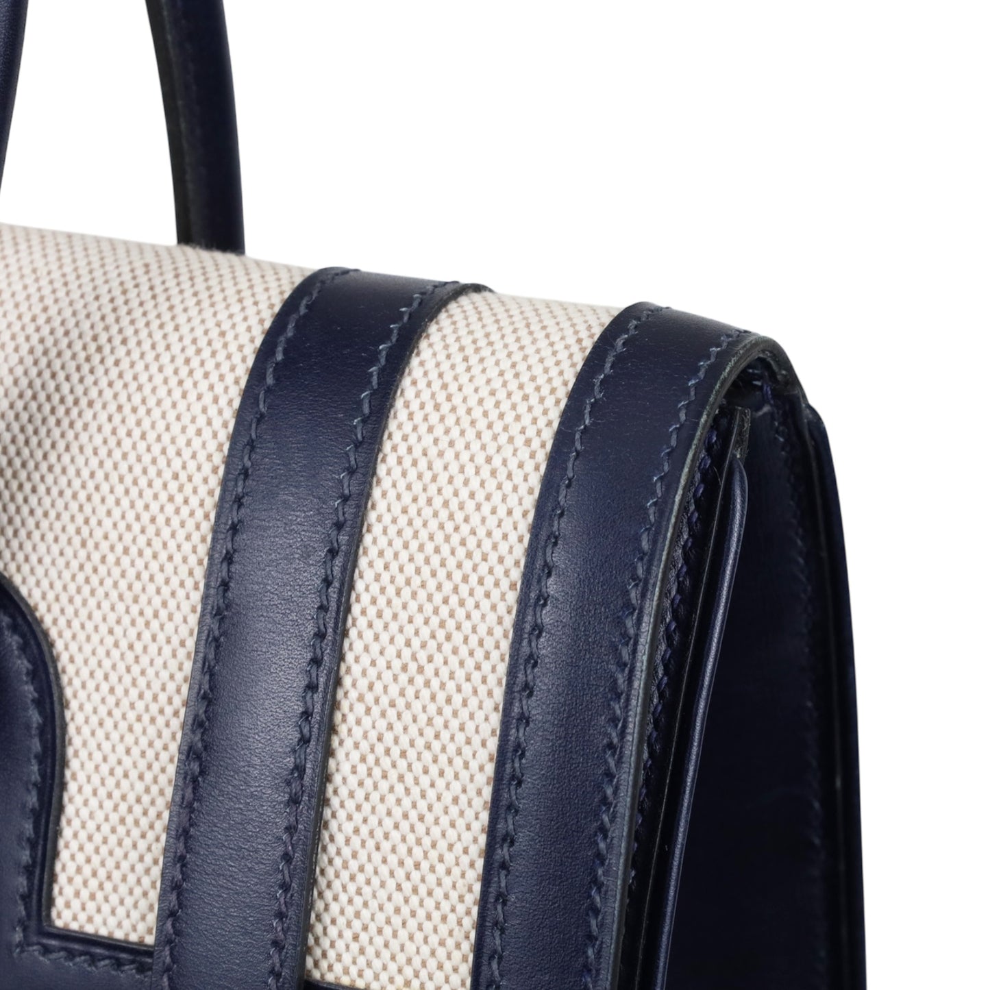 ドラッグ30 トワルアッシュ ボックスカーフ ネイビー GP □K刻印