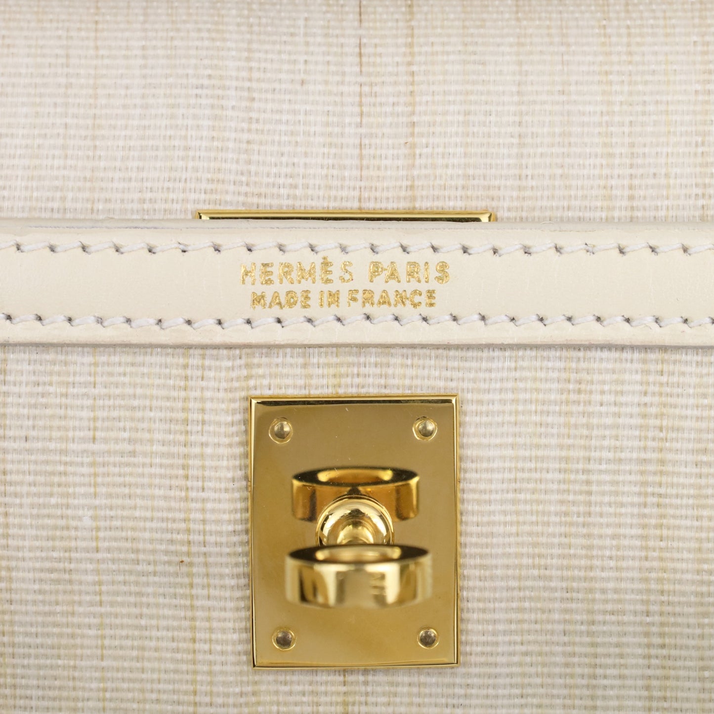 Mini Kelly Crinolan Box Calf Beige GP 〇V Engraved