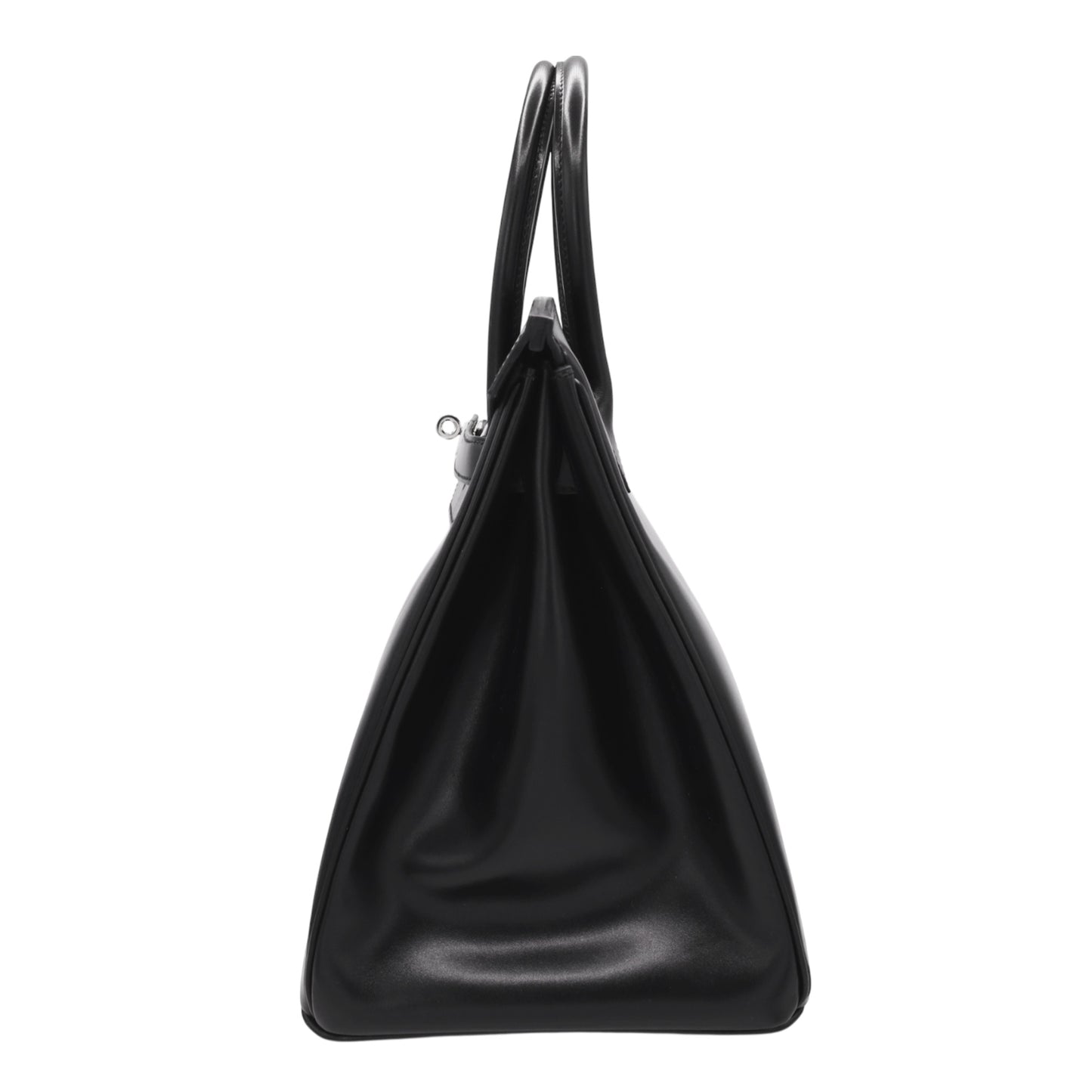 Birkin 35 Box Calf Black Giroche Metal Fittings □R Engraved