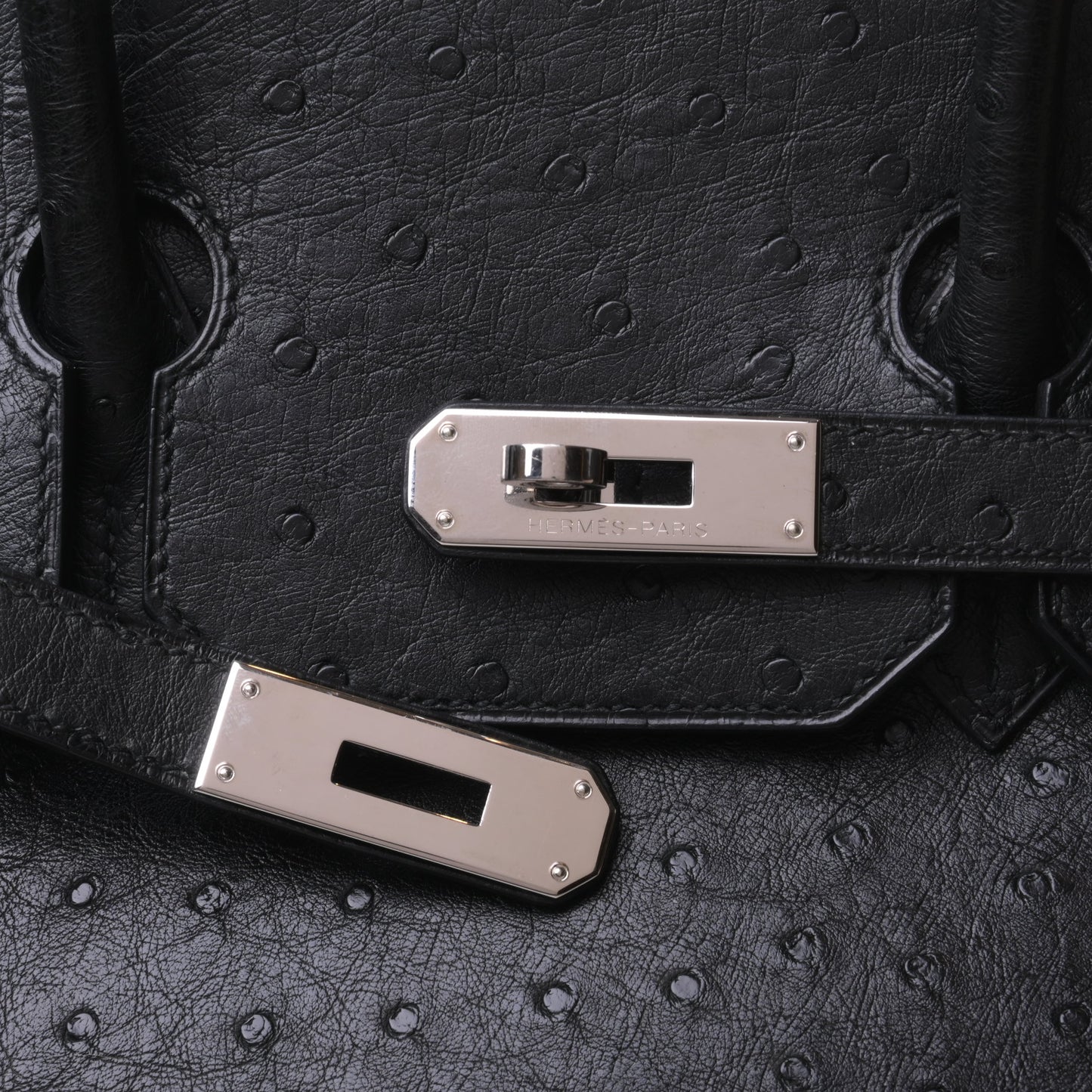Birkin 35 Orustric Black SS □ J engraved