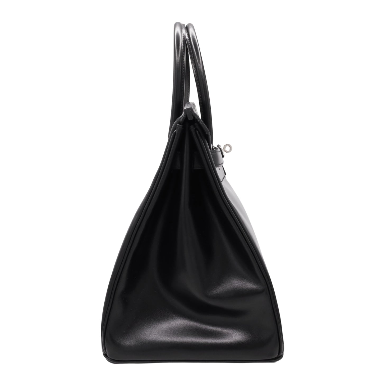 Birkin 35 Box Calf Black Giroche Metal Fittings □R Engraved