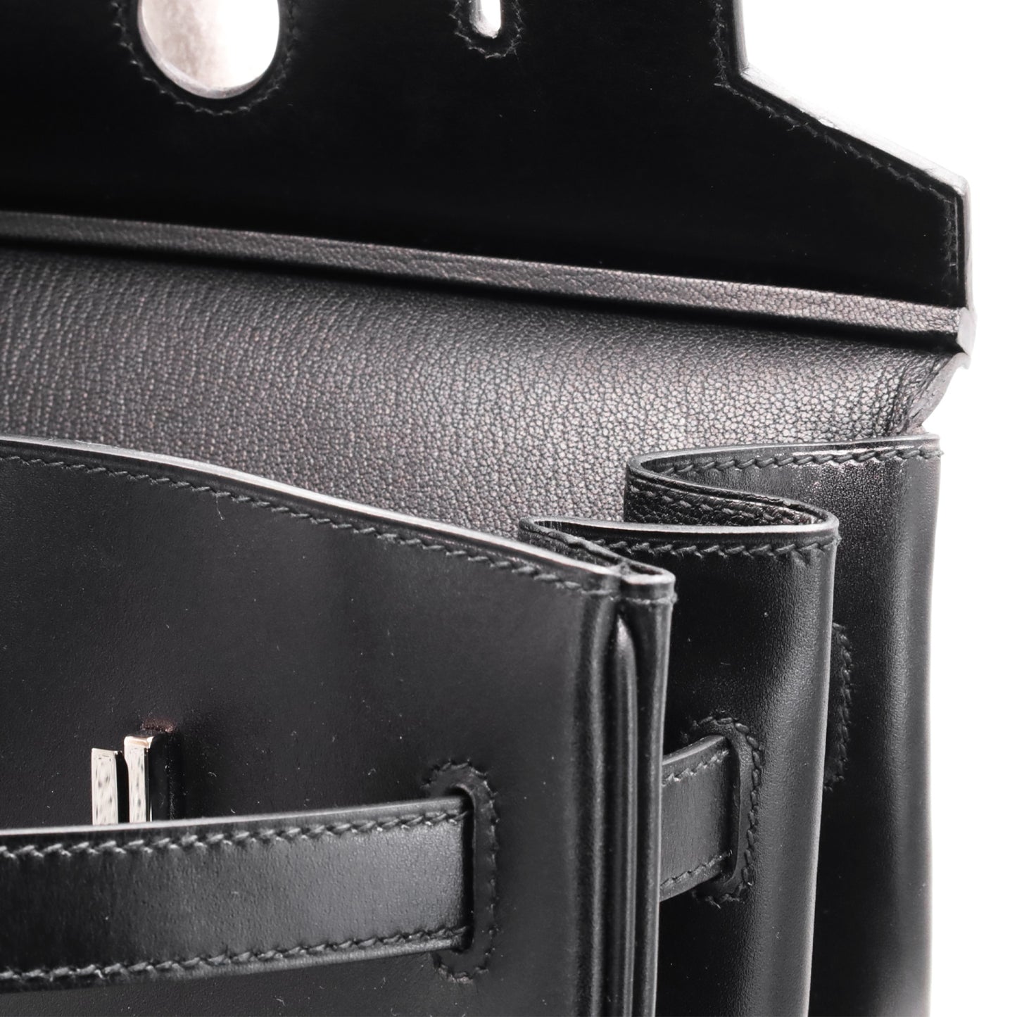 Birkin 35 Box Calf Black Giroche Metal Fittings □R Engraved