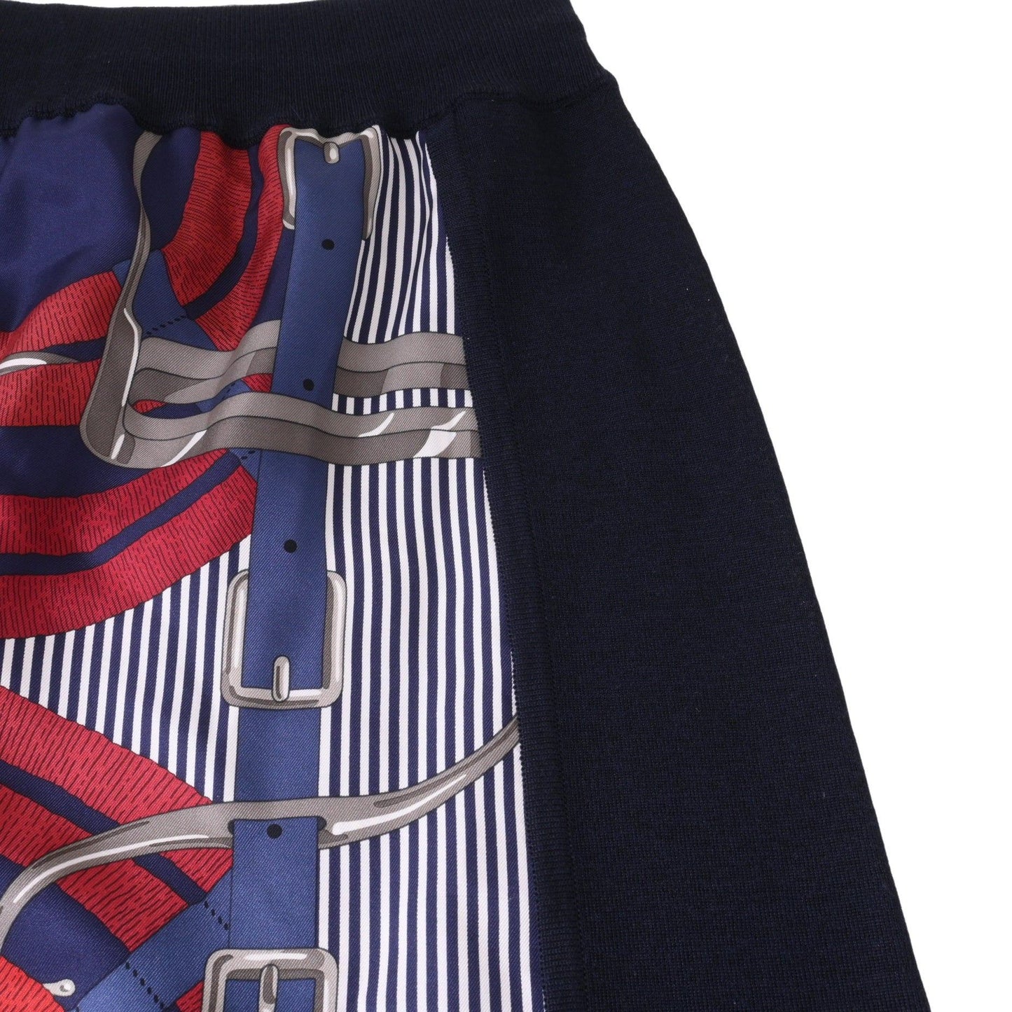 Knitted skirt, silk blend, navy, 40