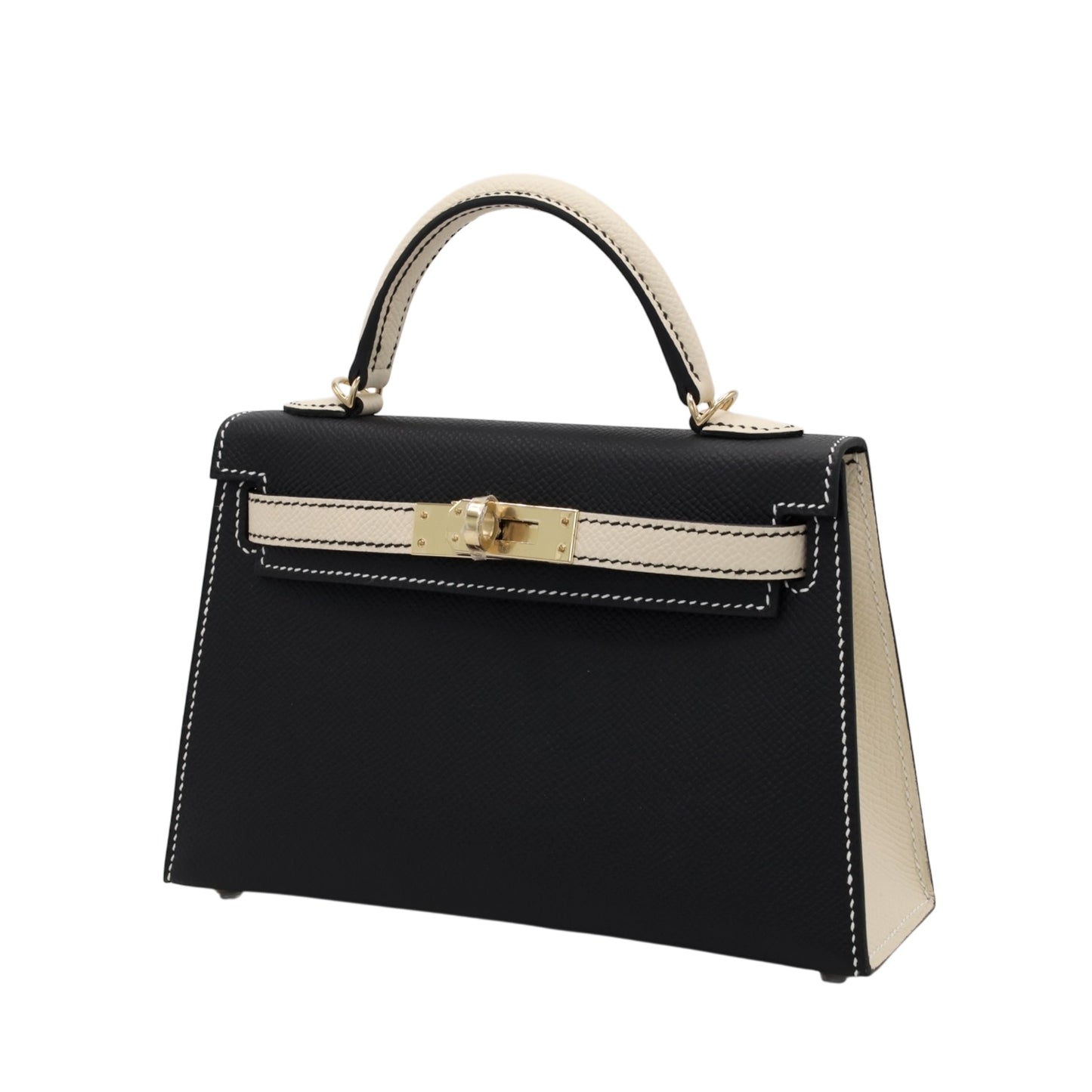 Mini Kelly 2 Personal Order Vaud Epson Black Cre Champagne Gold Hardware W Engraved