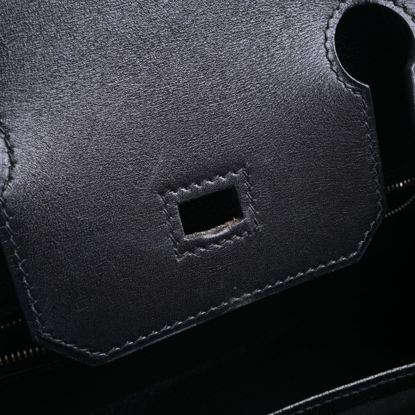 Birkin 30 Box Calf Toile Potamos Black Red SS □J Engraved