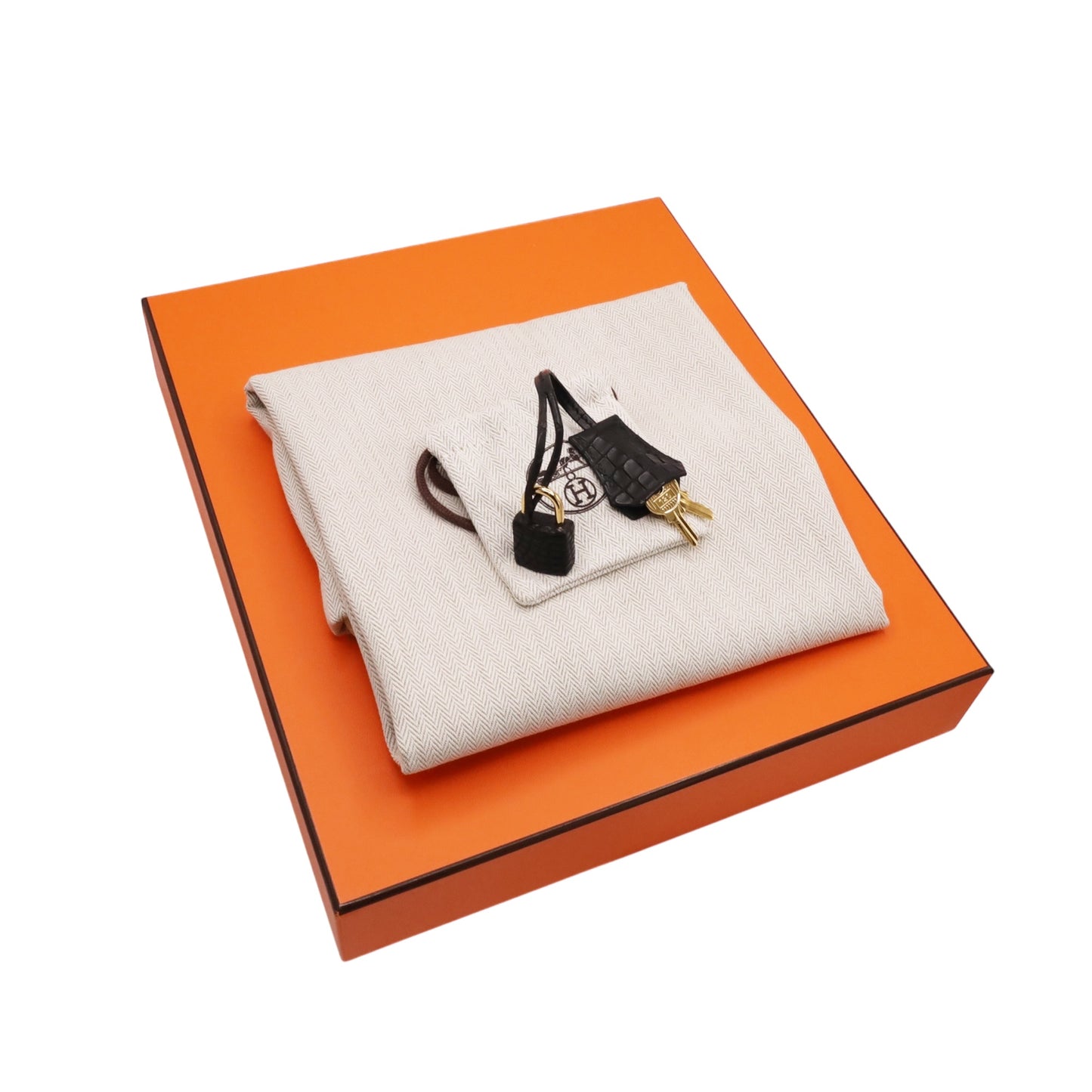 バーキン25 アリゲーターマット ブラック GP K刻印