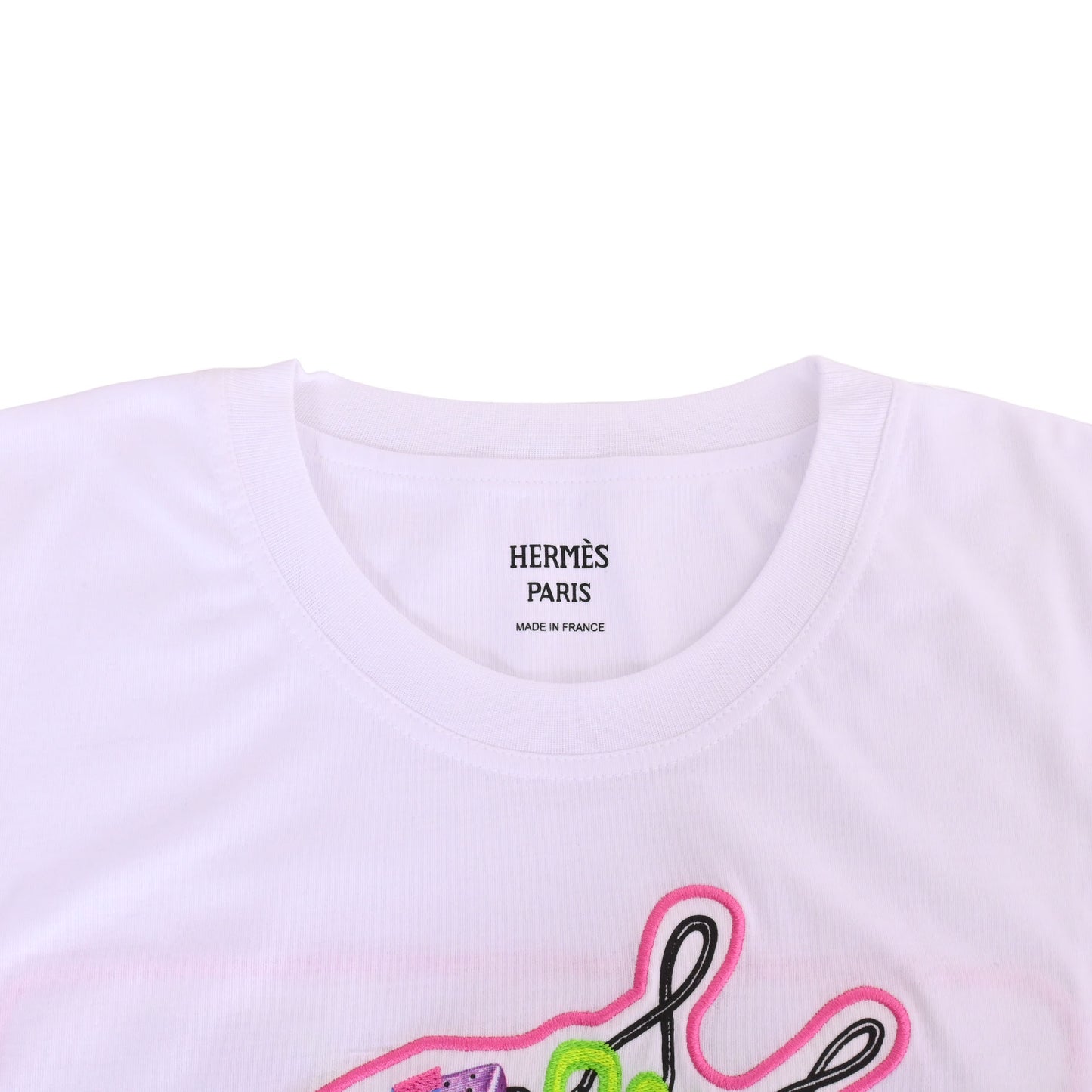 HERMES ワンピース シュバロスコープ コットン 白 38