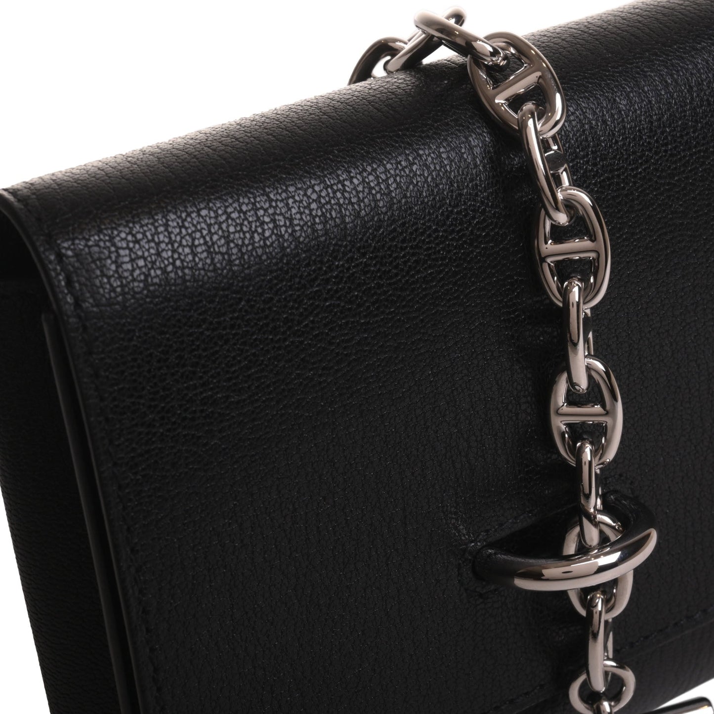 Chaine d'Ankle Compact Chevre Black SS W engraved