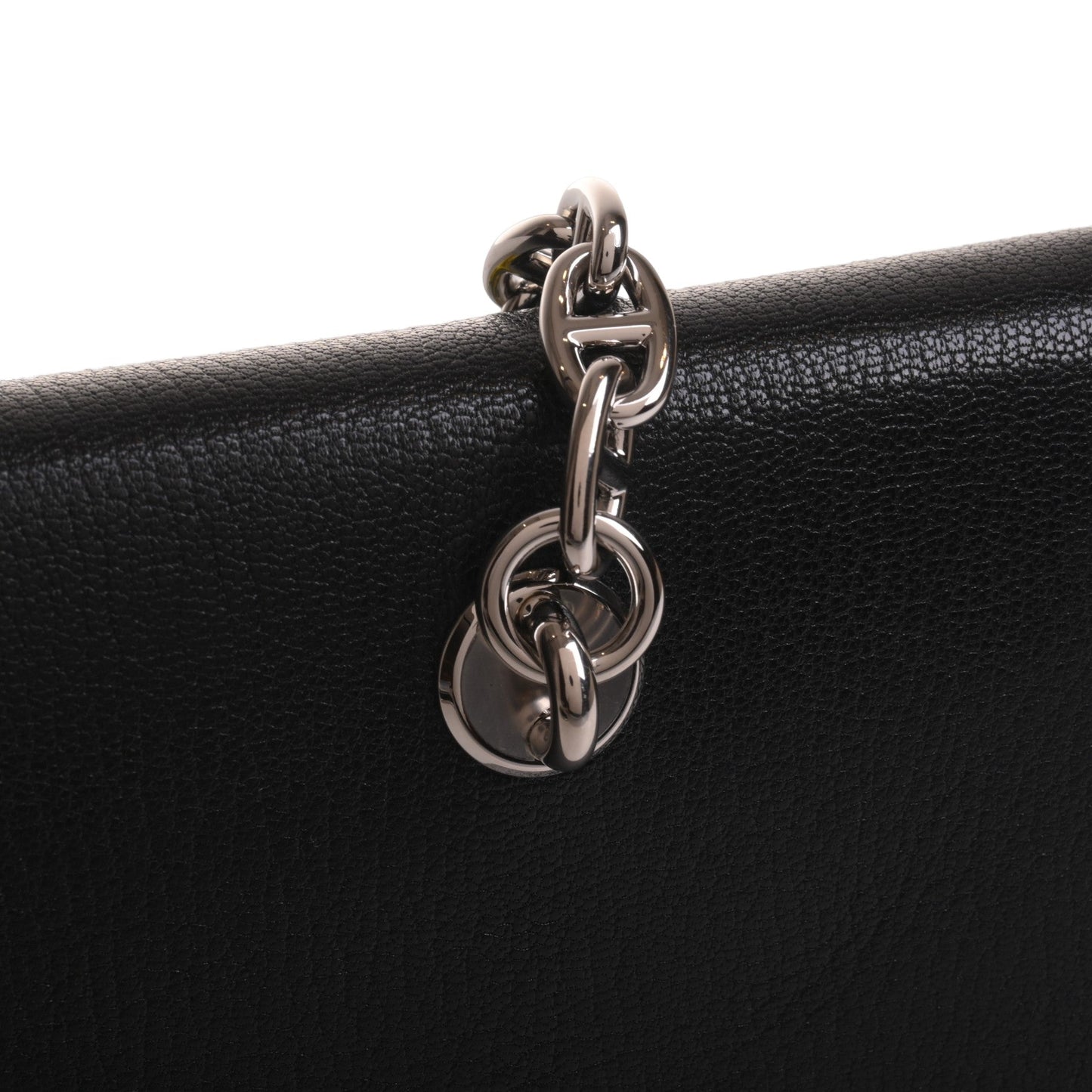 Chaine d'Ankle Compact Chevre Black SS W engraved
