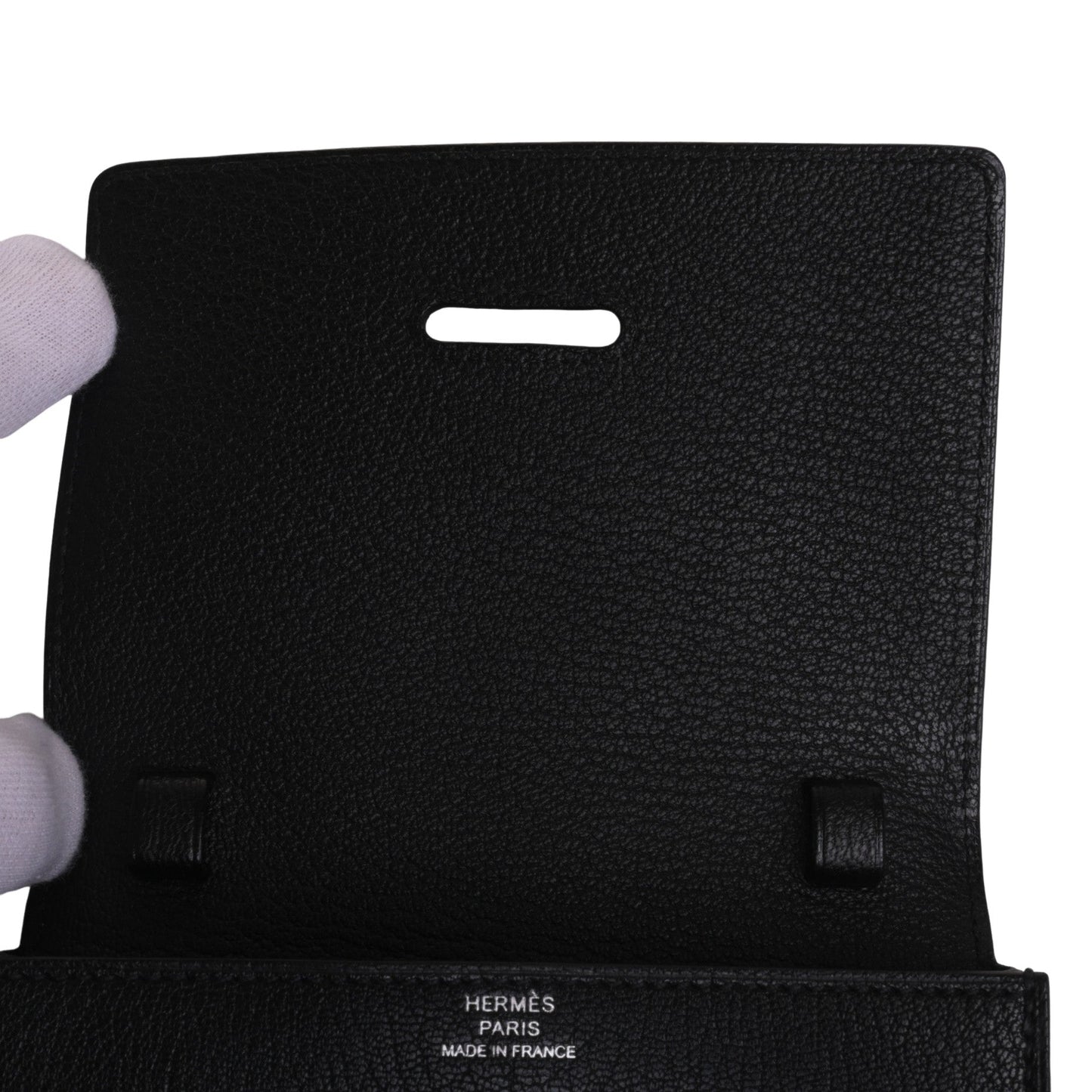 Chaine d'Ankle Compact Chevre Black SS W engraved