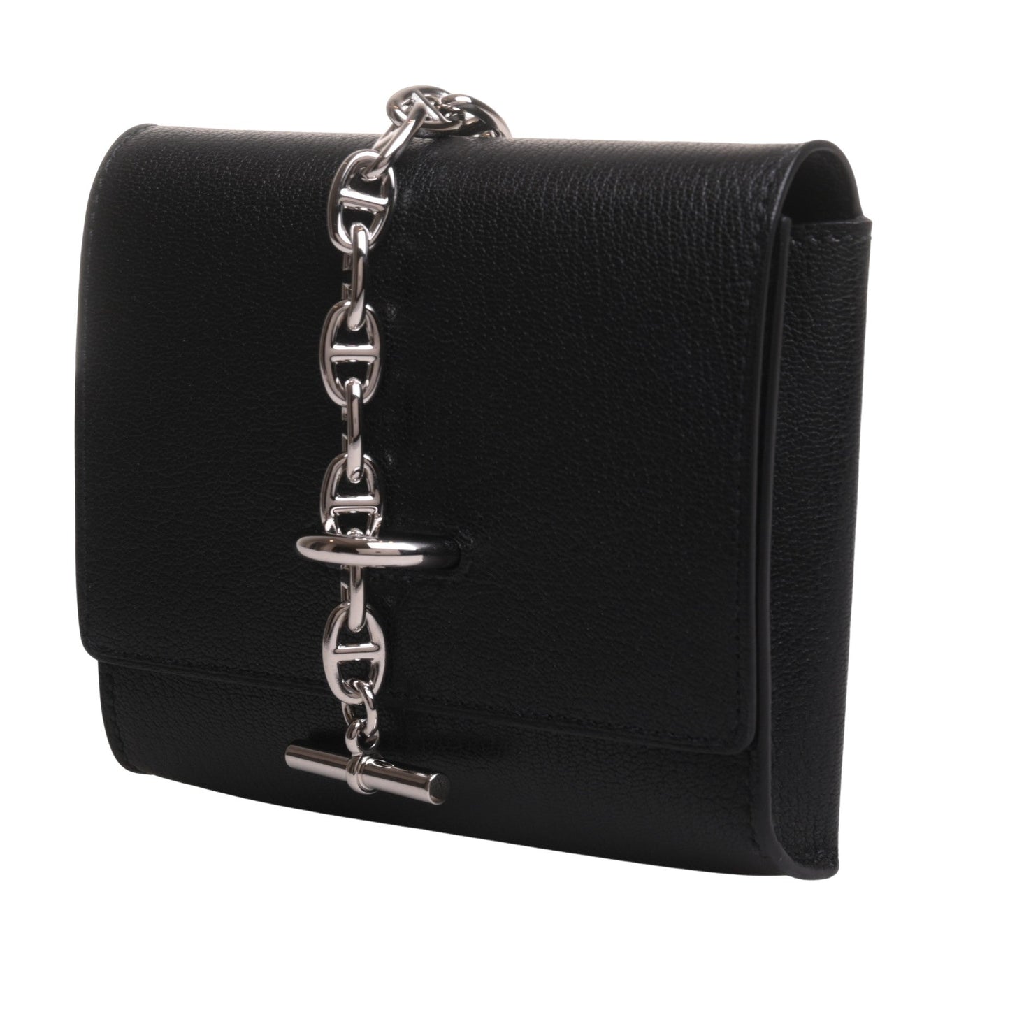 Chaine d'Ankle Compact Chevre Black SS W engraved