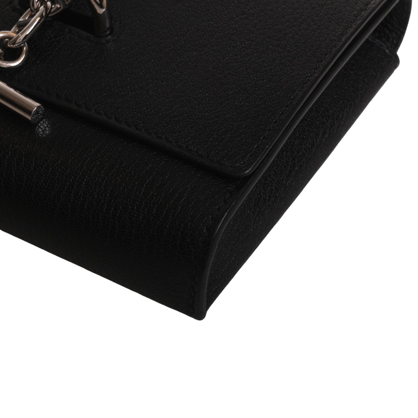 Chaine d'Ankle Compact Chevre Black SS W engraved