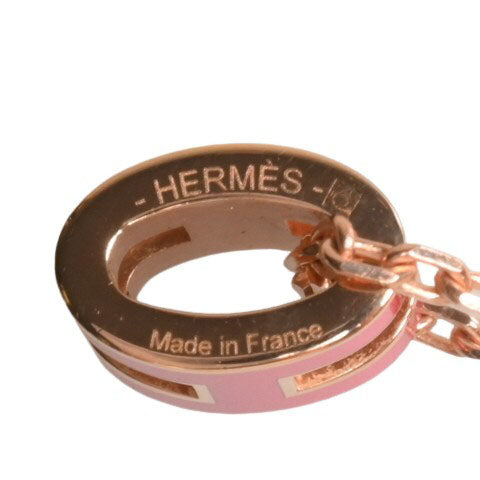 HERMES ポップアッシュミニ ネックレス ローズエクストリーム PG