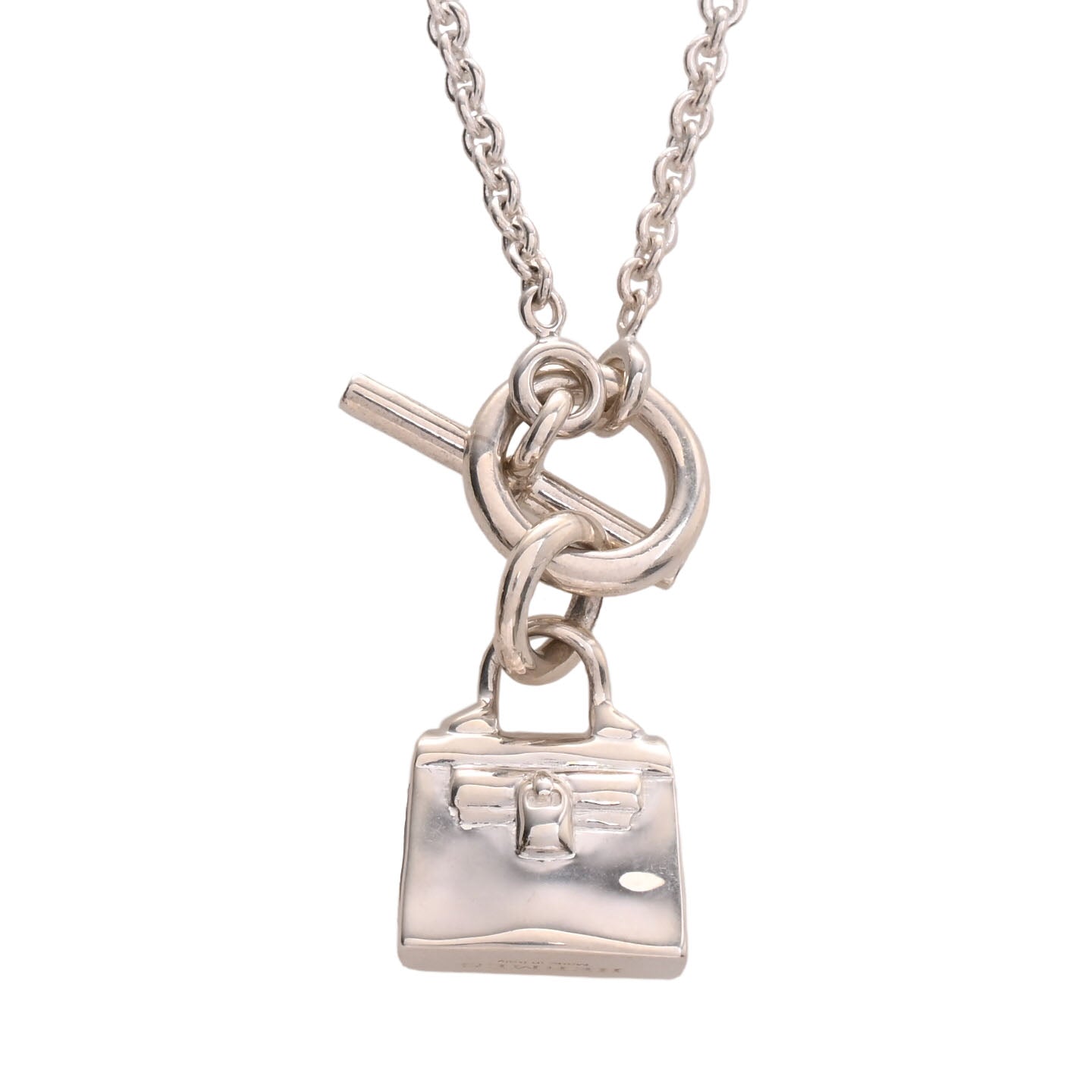 HERMES アミュレット ケリー ネックレス SV