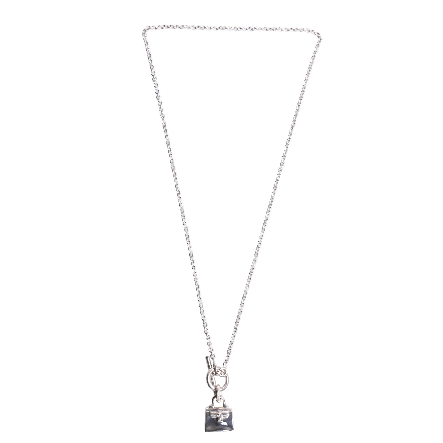 HERMES アミュレット ケリー ネックレス SV