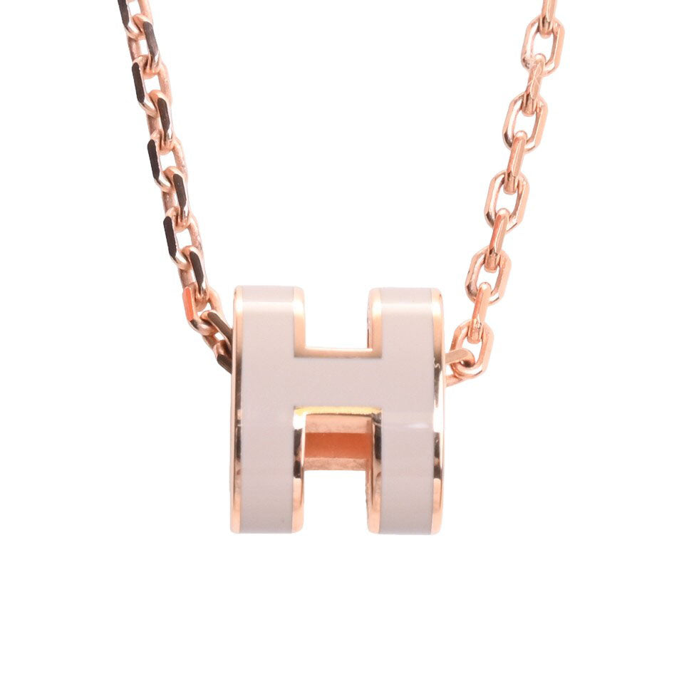 HERMES ポップアッシュミニ ネックレス マロン PG