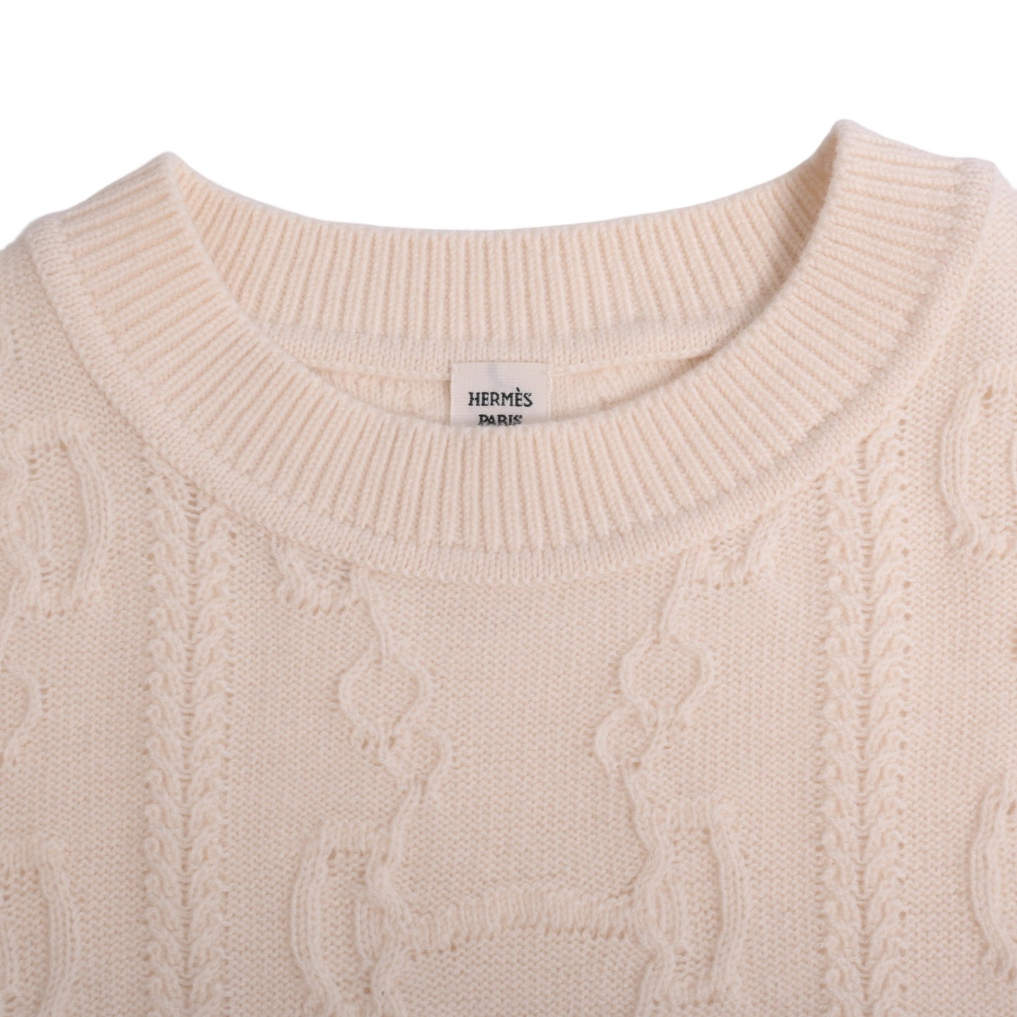 Half sleeve knit wool white 42