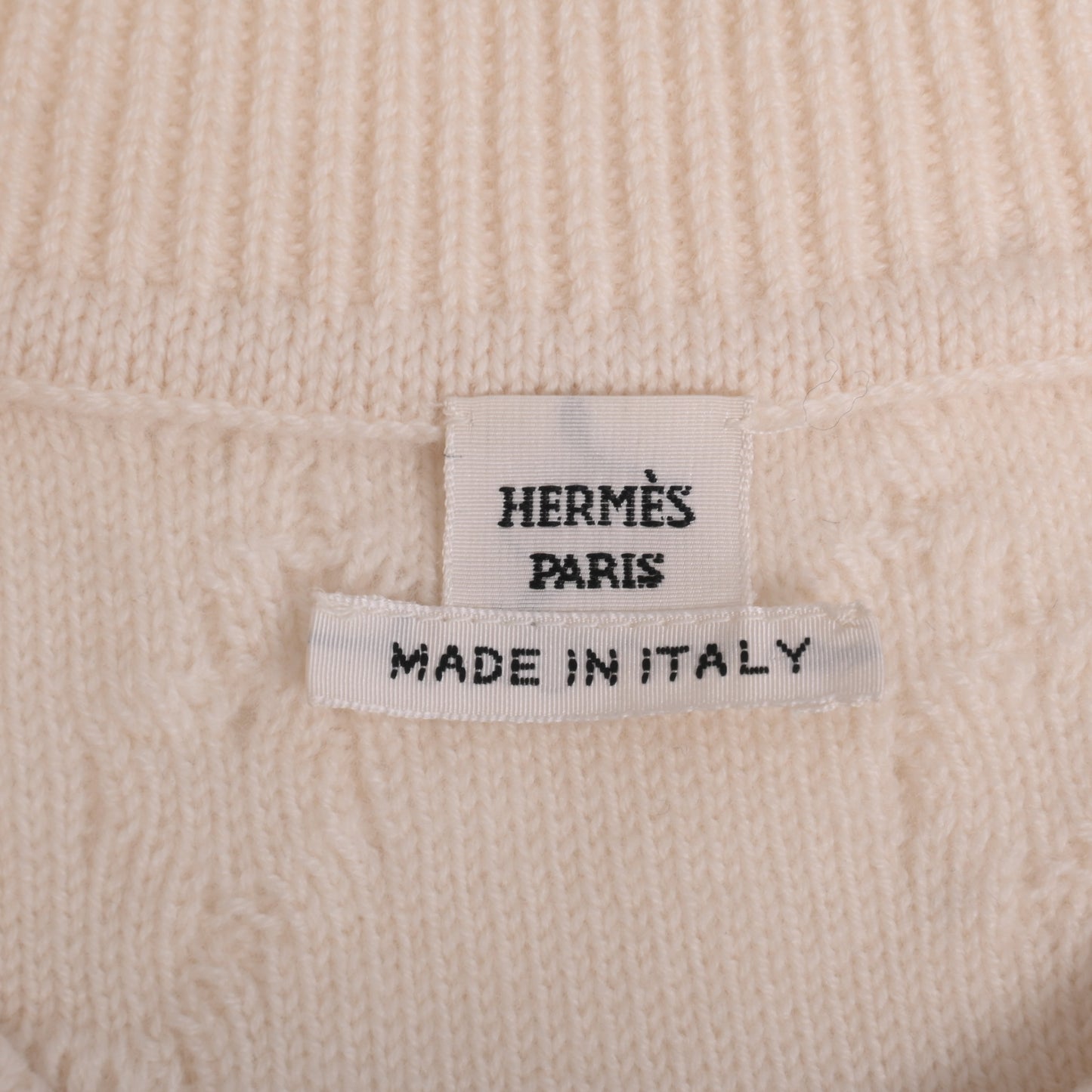 Half sleeve knit wool white 42