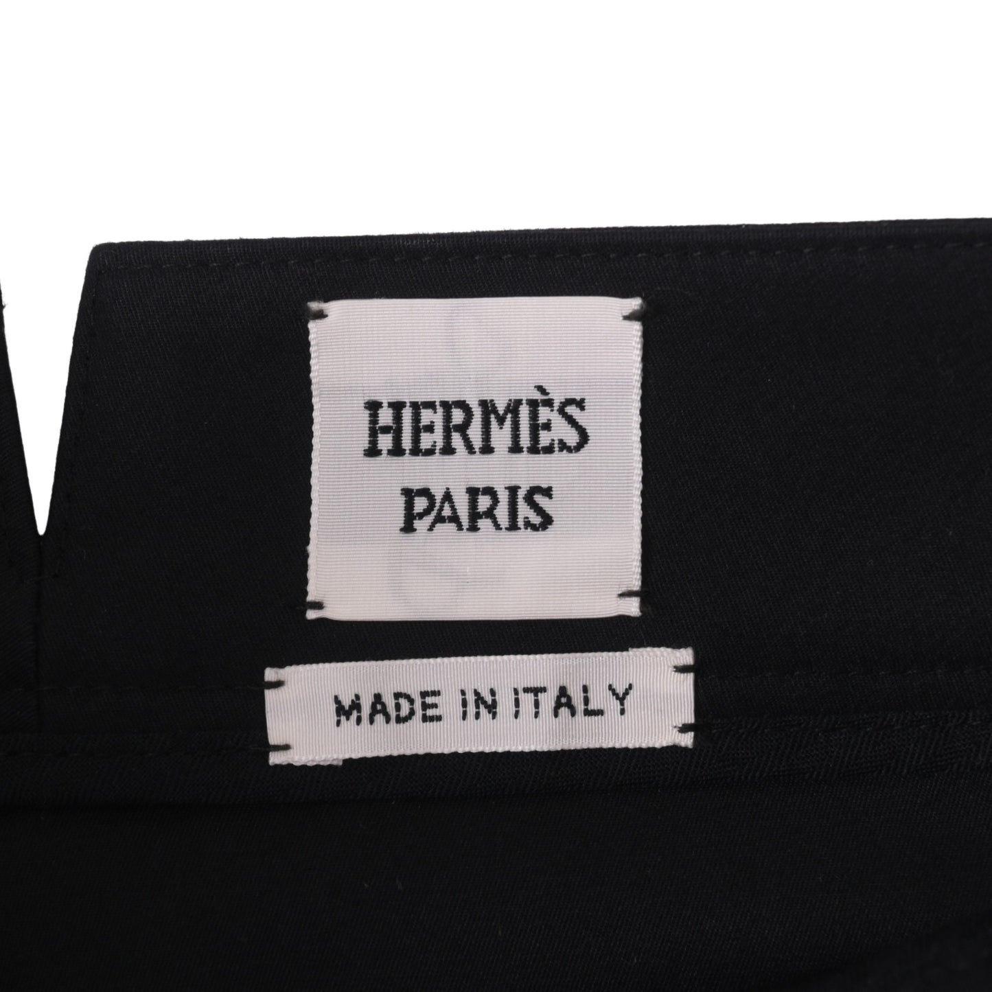 HERMES ショットパンツ コットン 黒 34