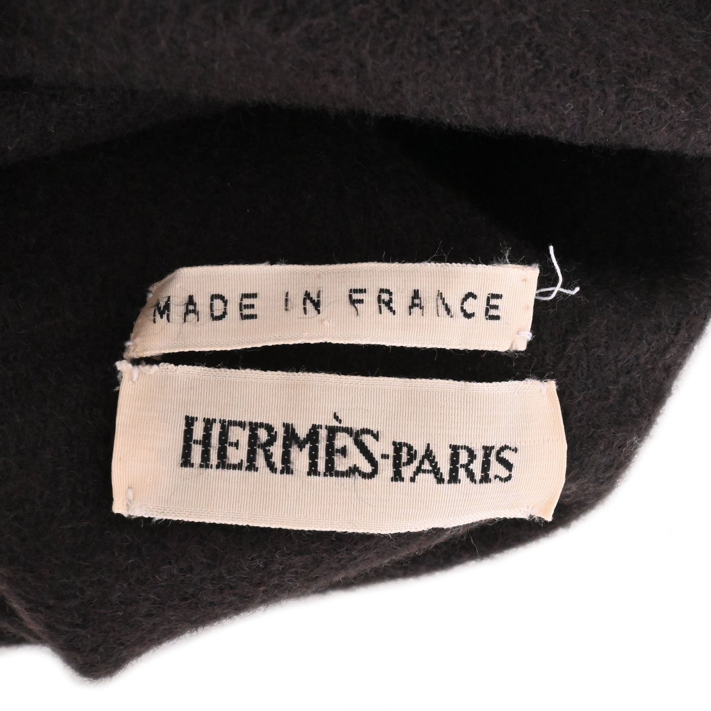 HERMES Wフェイスコート カシミヤ ブラウン 38