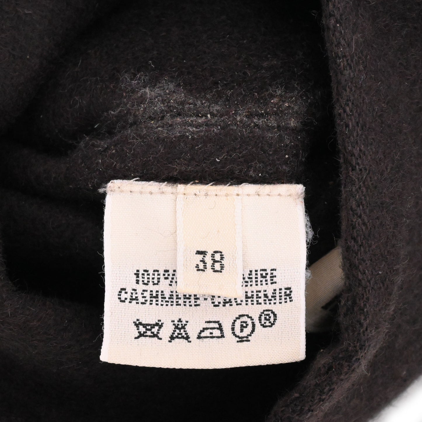 HERMES Wフェイスコート カシミヤ ブラウン 38