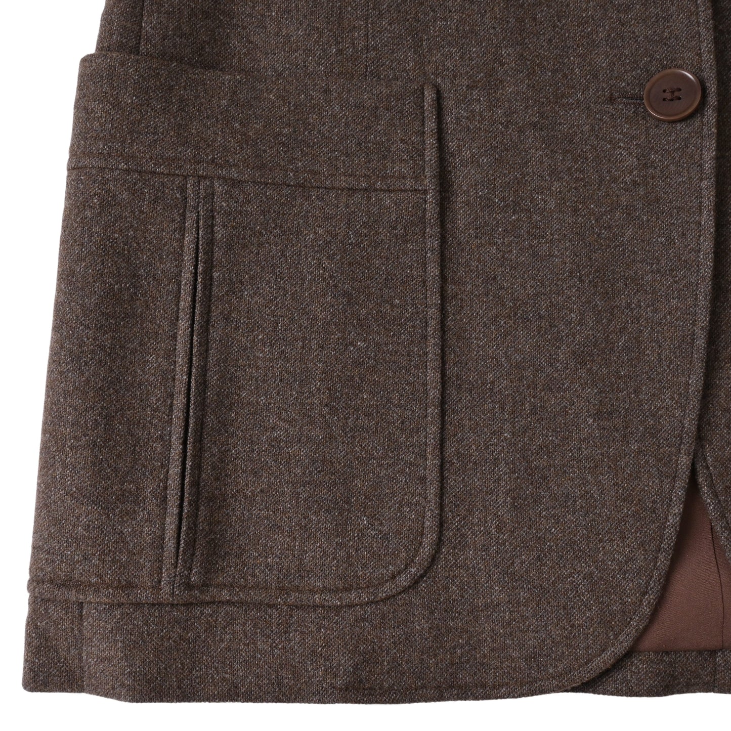 HERMES テーラードジャケット カシミヤ チャコール 40