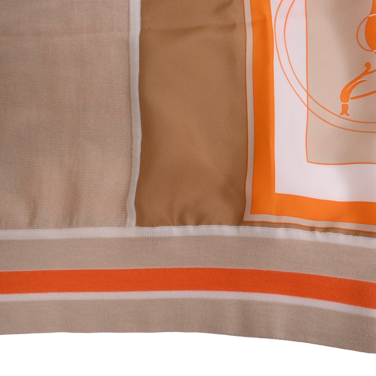 HERMES ワンピース ツイルレーヌ エクスリブリス カシミヤ シルク ベージュ 34