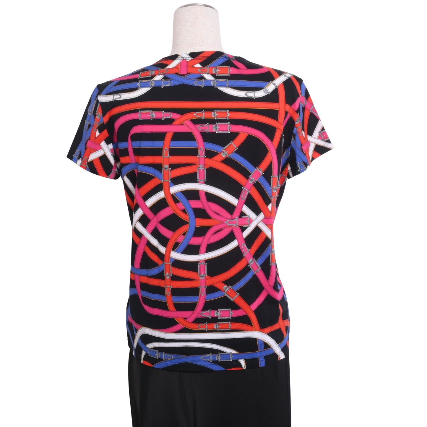 Tシャツ コットン マルチカラー ブラック 38