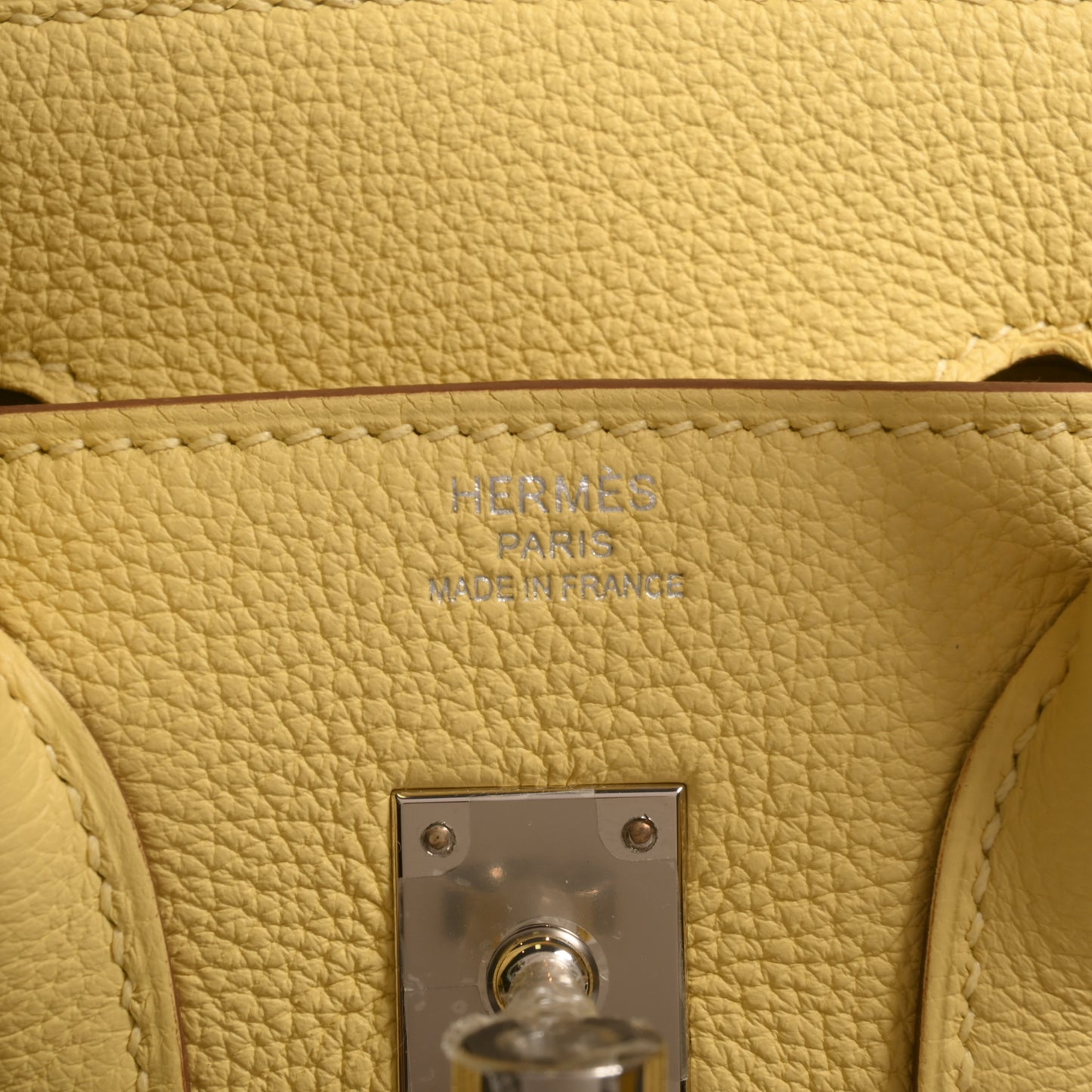 HERMES バーキン25 トゴ ジョーヌプッサン SS W刻印