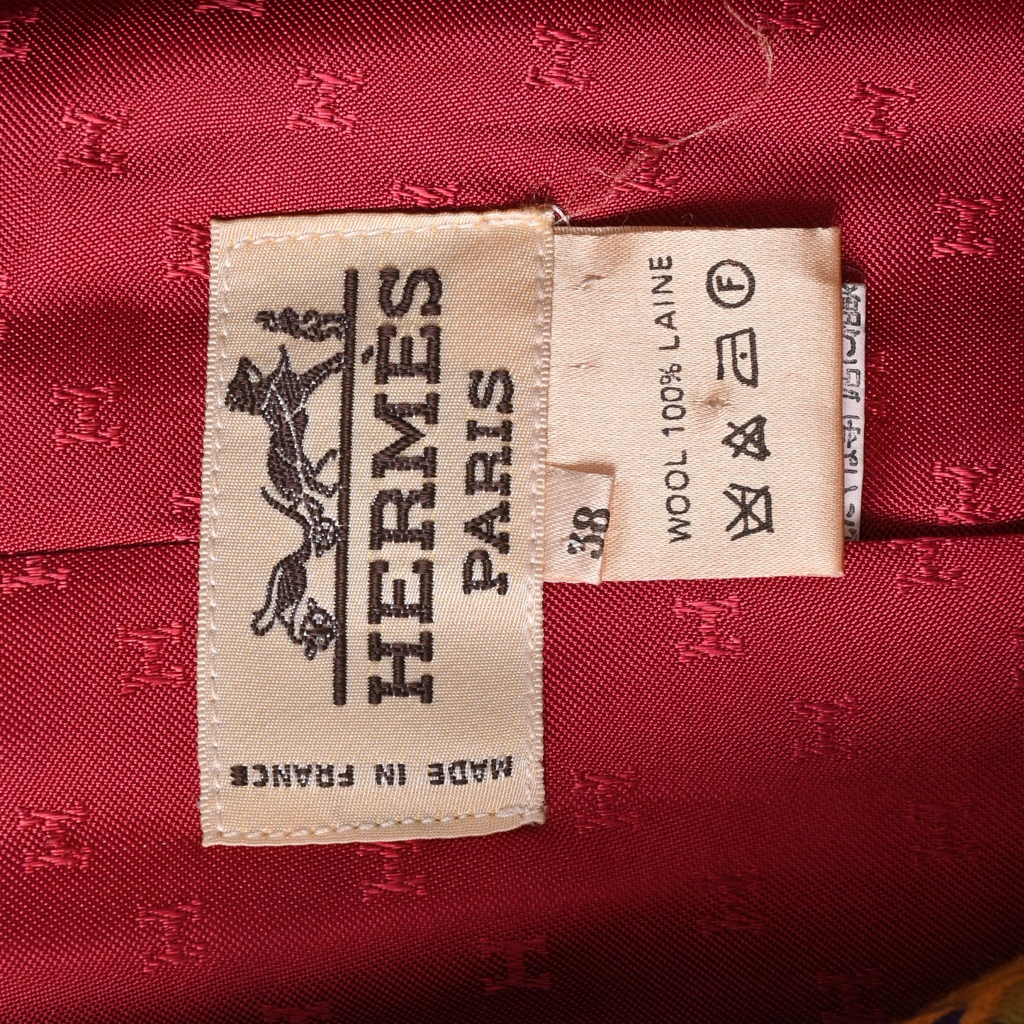 HERMES セットアップ ウール マルチカラー 38
