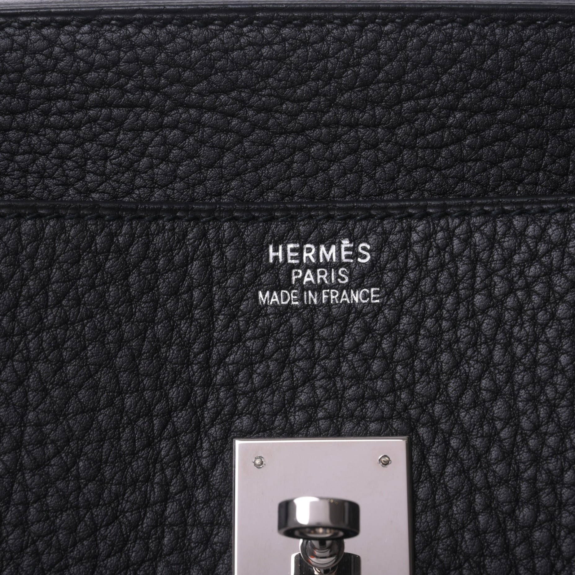 HERMES バーキン45 ロングショルダー フィヨルド 黒 SS □J刻印