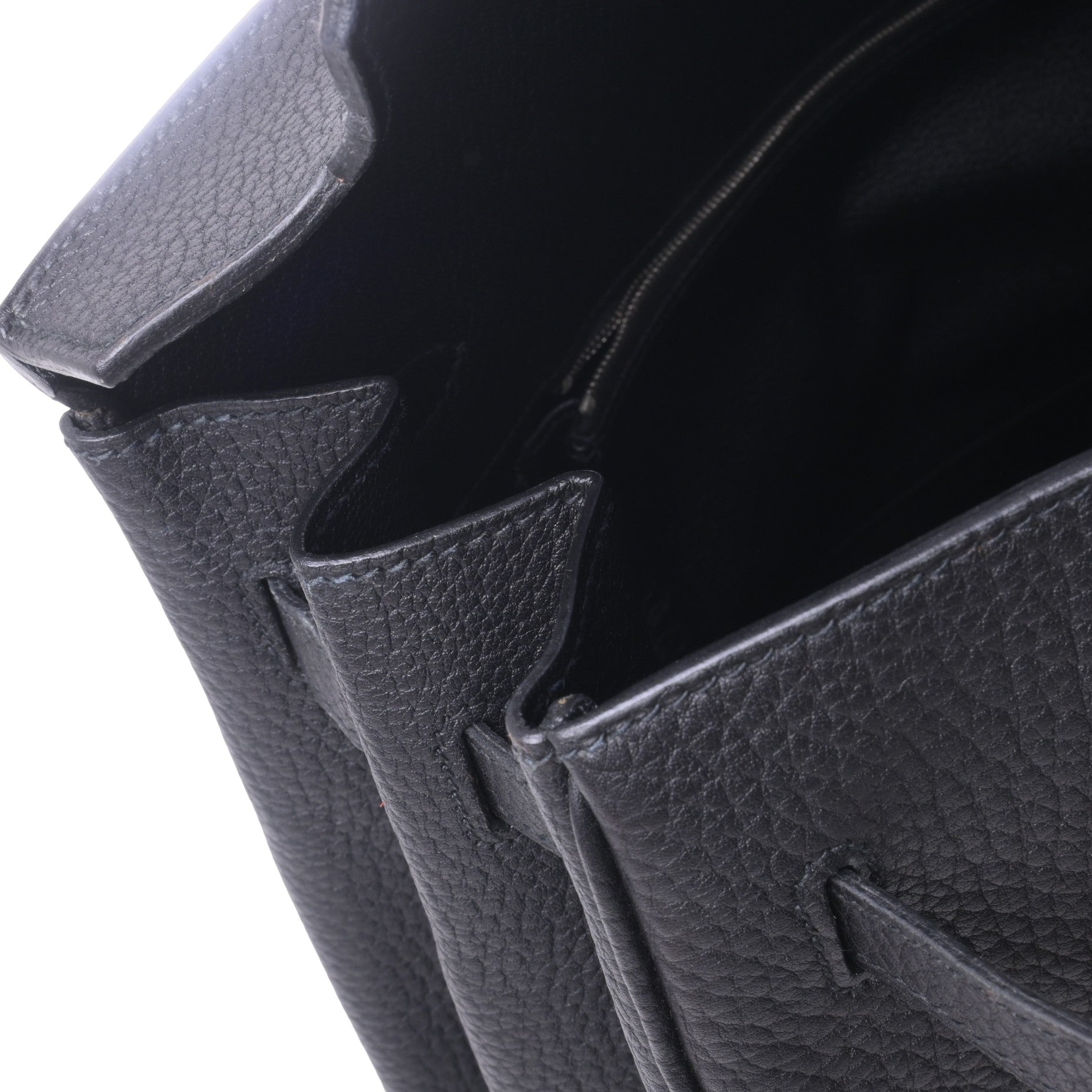 HERMES バーキン45 ロングショルダー フィヨルド 黒 SS □J刻印