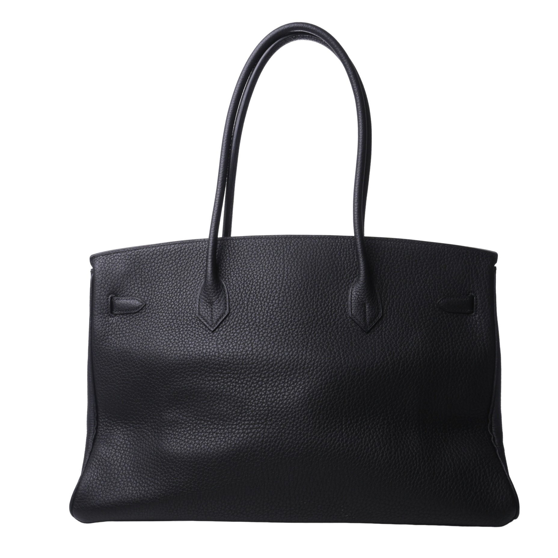 HERMES バーキン45 ロングショルダー フィヨルド 黒 SS □J刻印