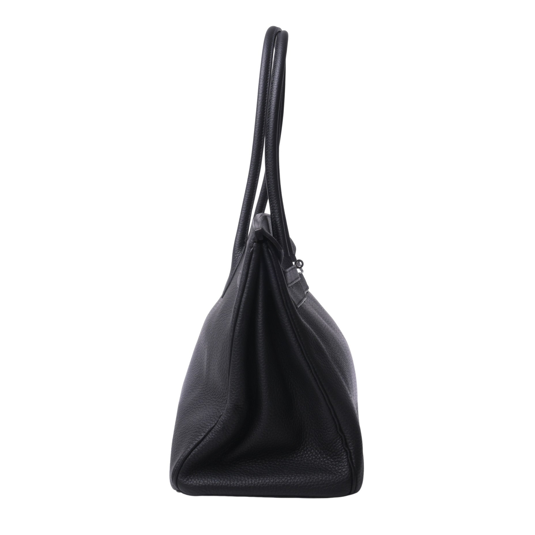 HERMES バーキン45 ロングショルダー フィヨルド 黒 SS □J刻印