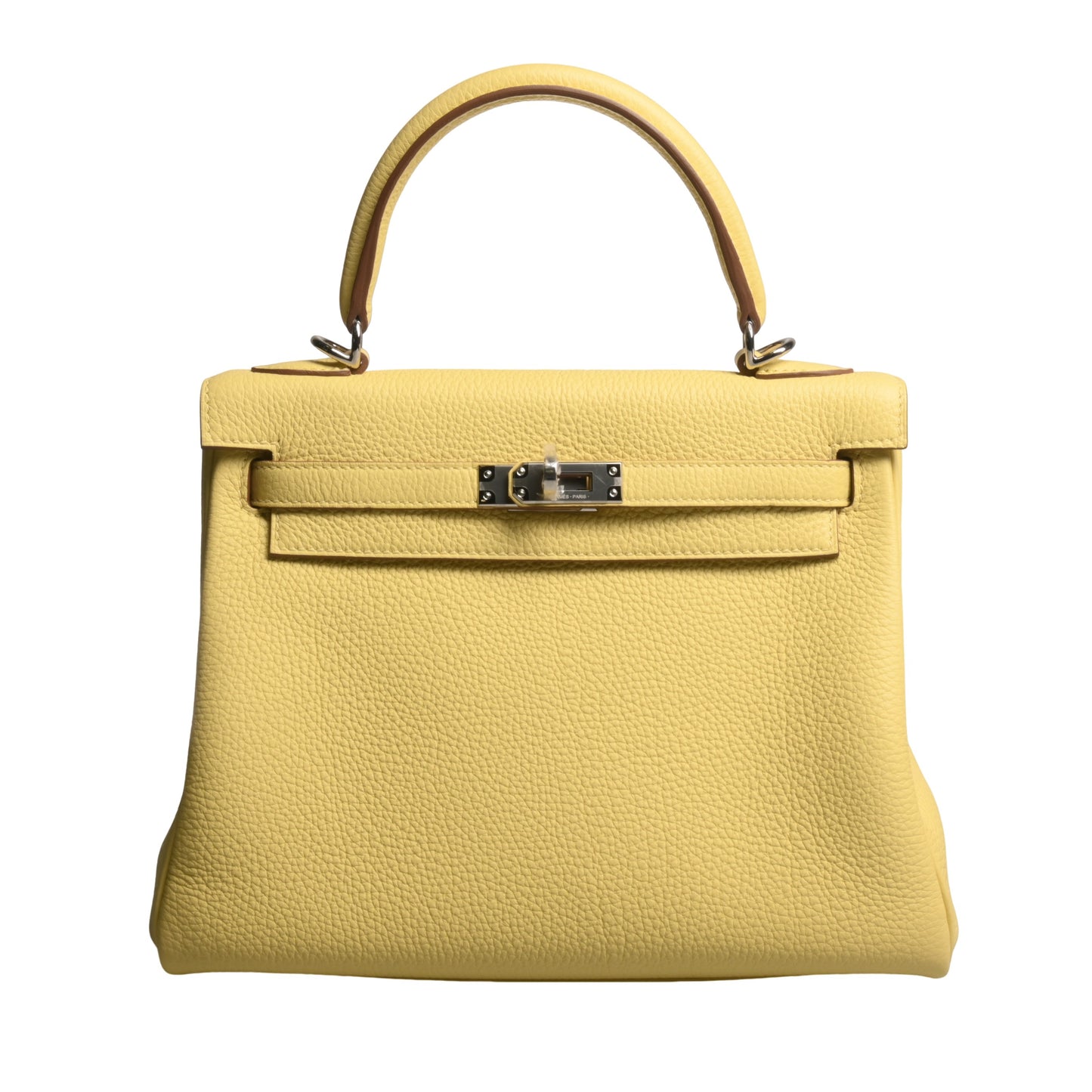 HERMES ケリー25 トゴ ジョーヌプッサン SS B刻印
