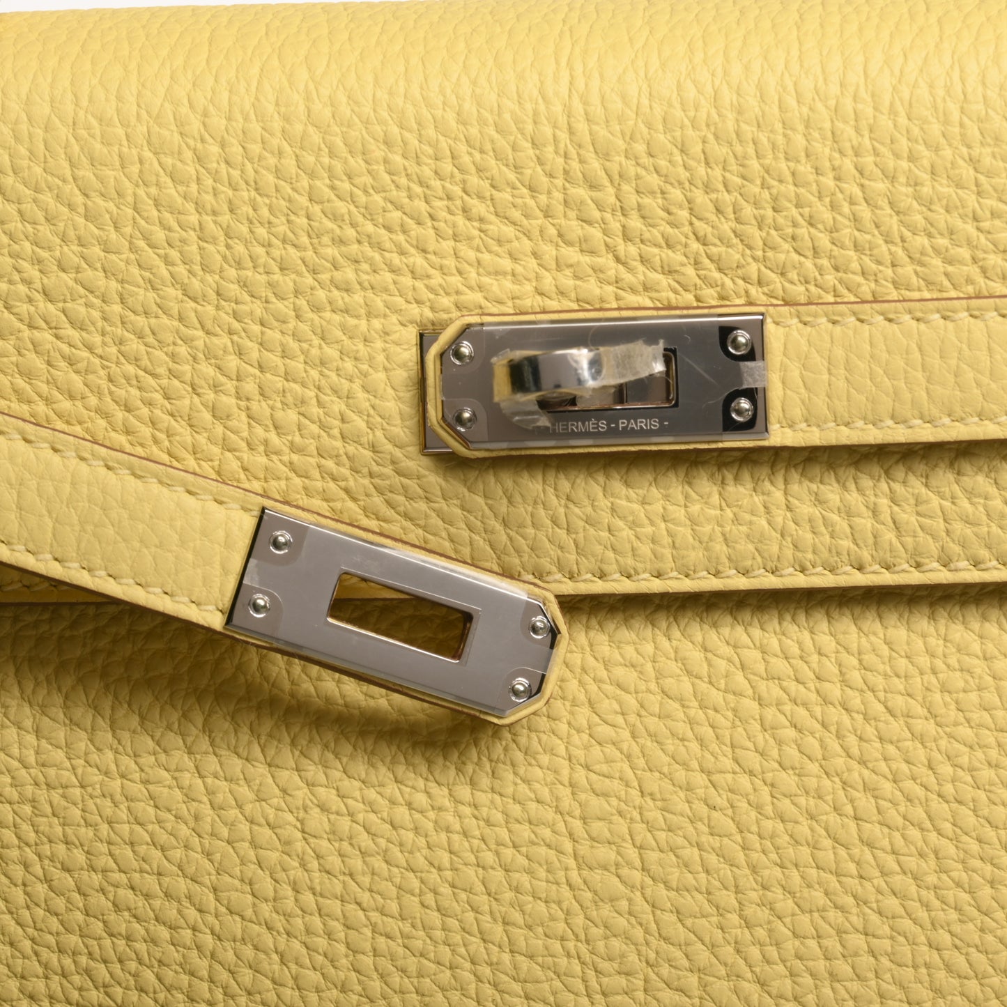 HERMES ケリー25 トゴ ジョーヌプッサン SS B刻印