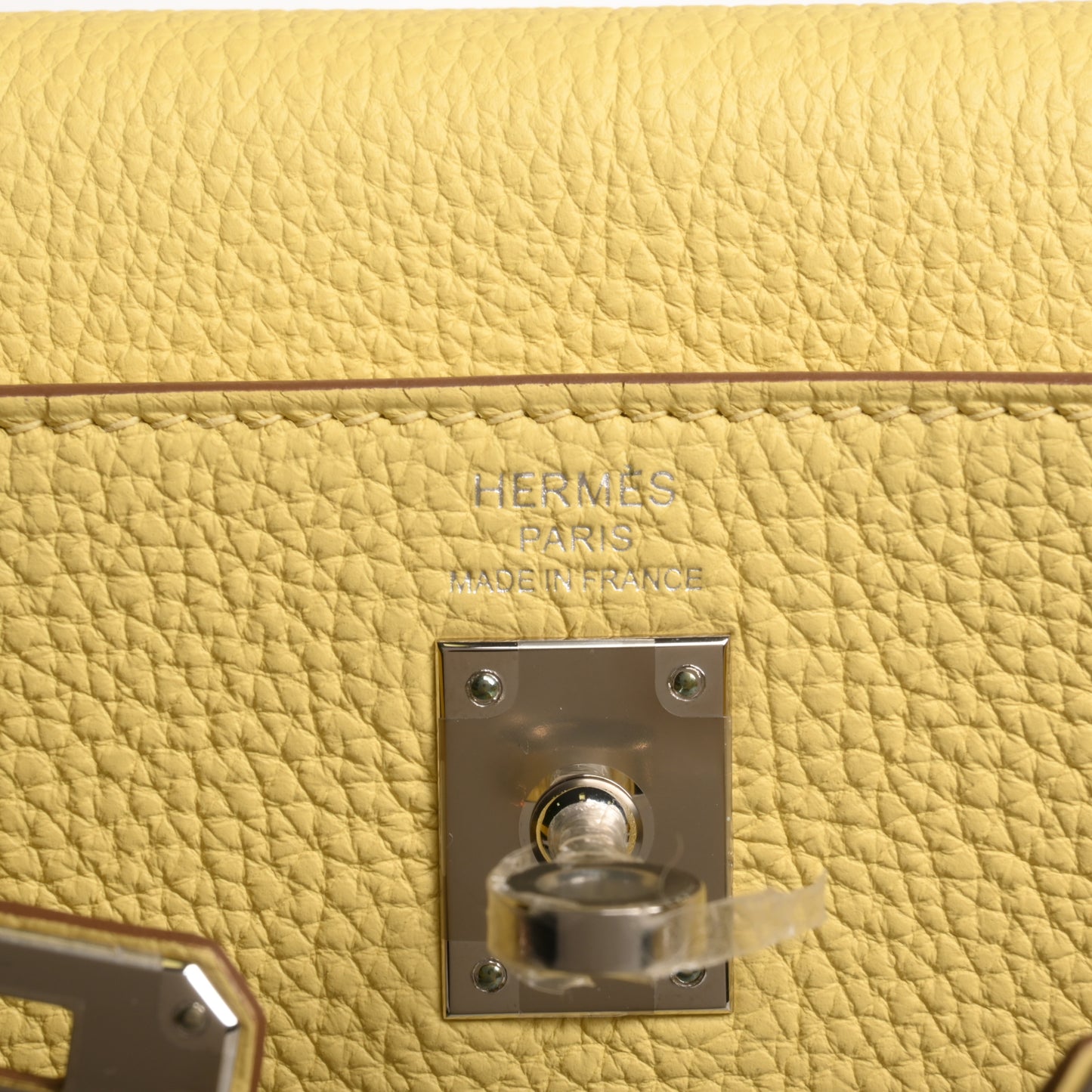 HERMES ケリー25 トゴ ジョーヌプッサン SS B刻印