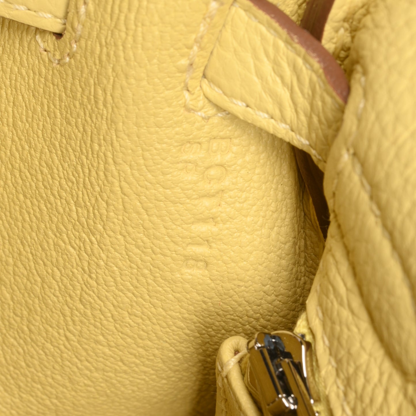 HERMES ケリー25 トゴ ジョーヌプッサン SS B刻印