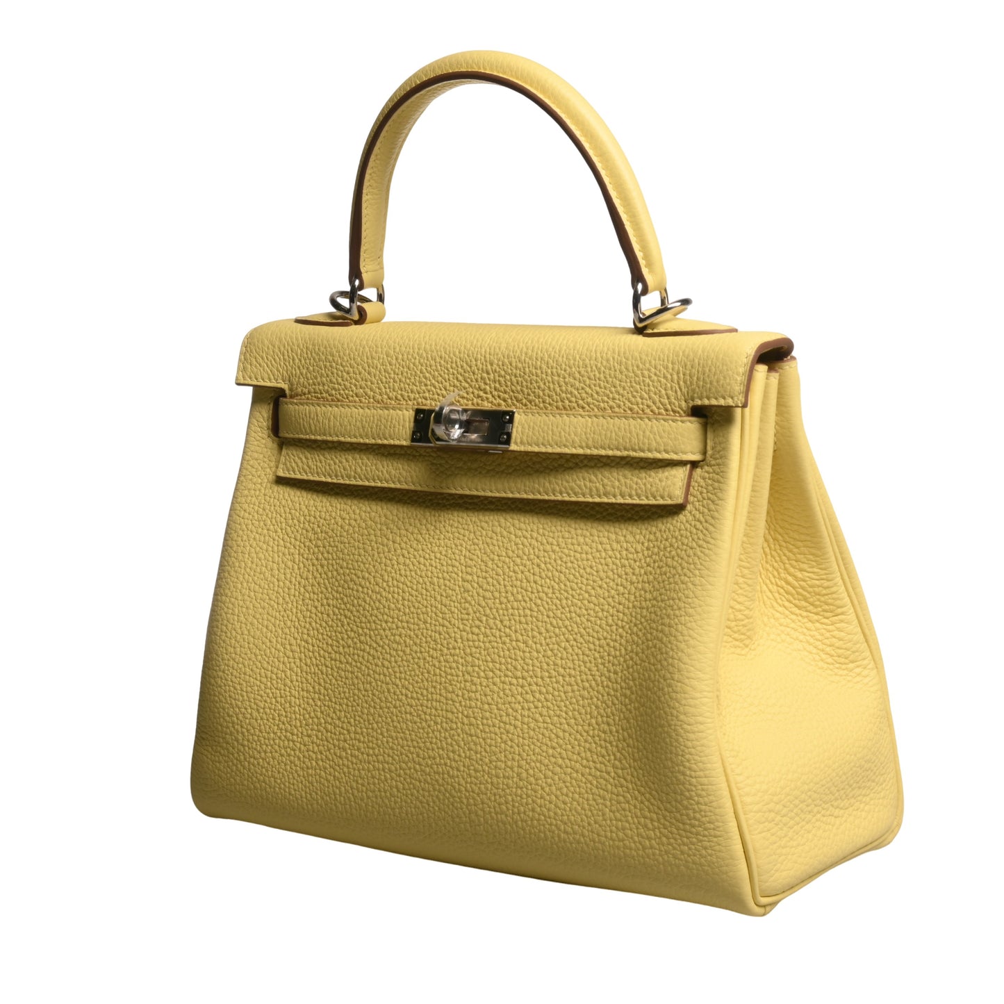 HERMES ケリー25 トゴ ジョーヌプッサン SS B刻印