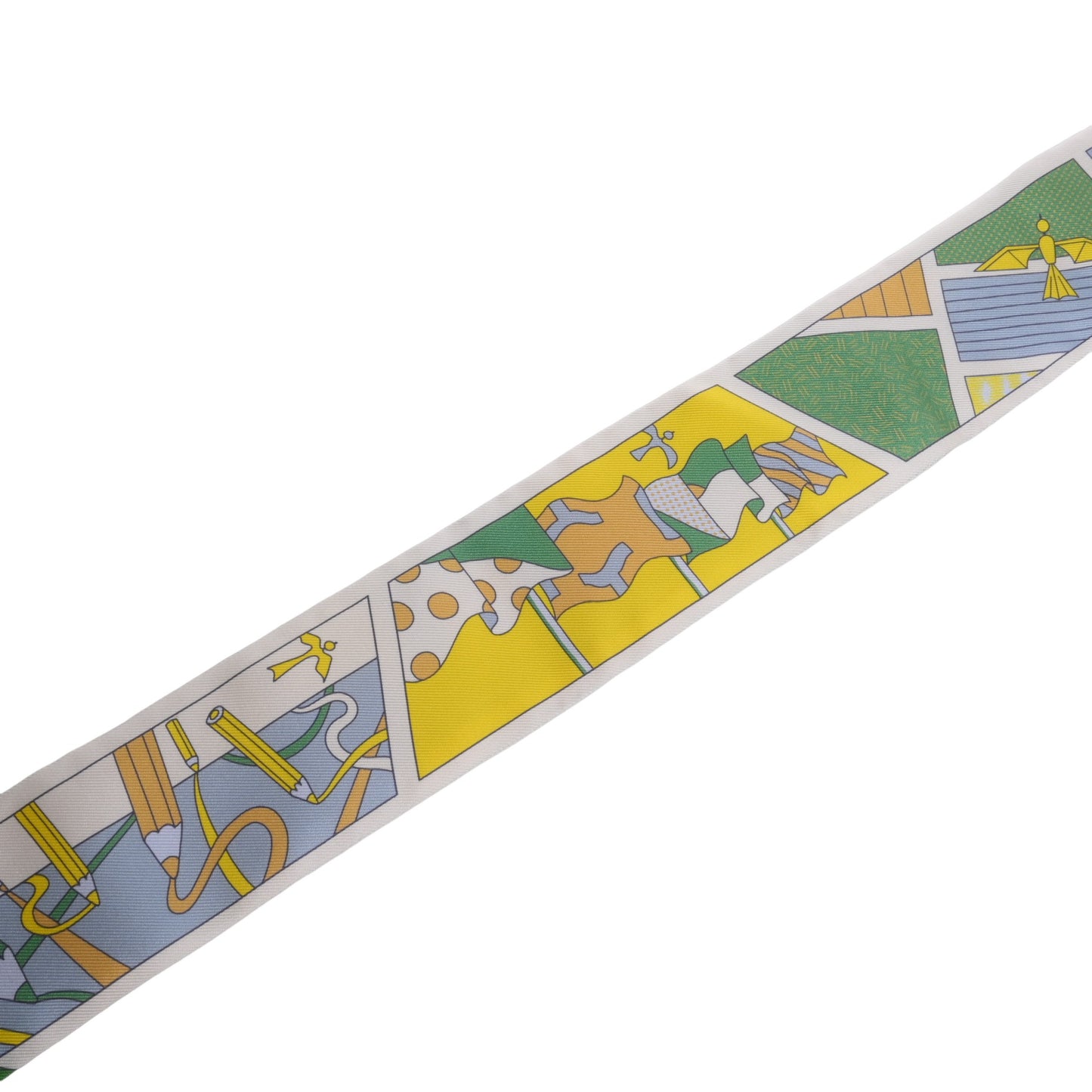 HERMES ツイリー ファクトリースーツ シルク グリーン