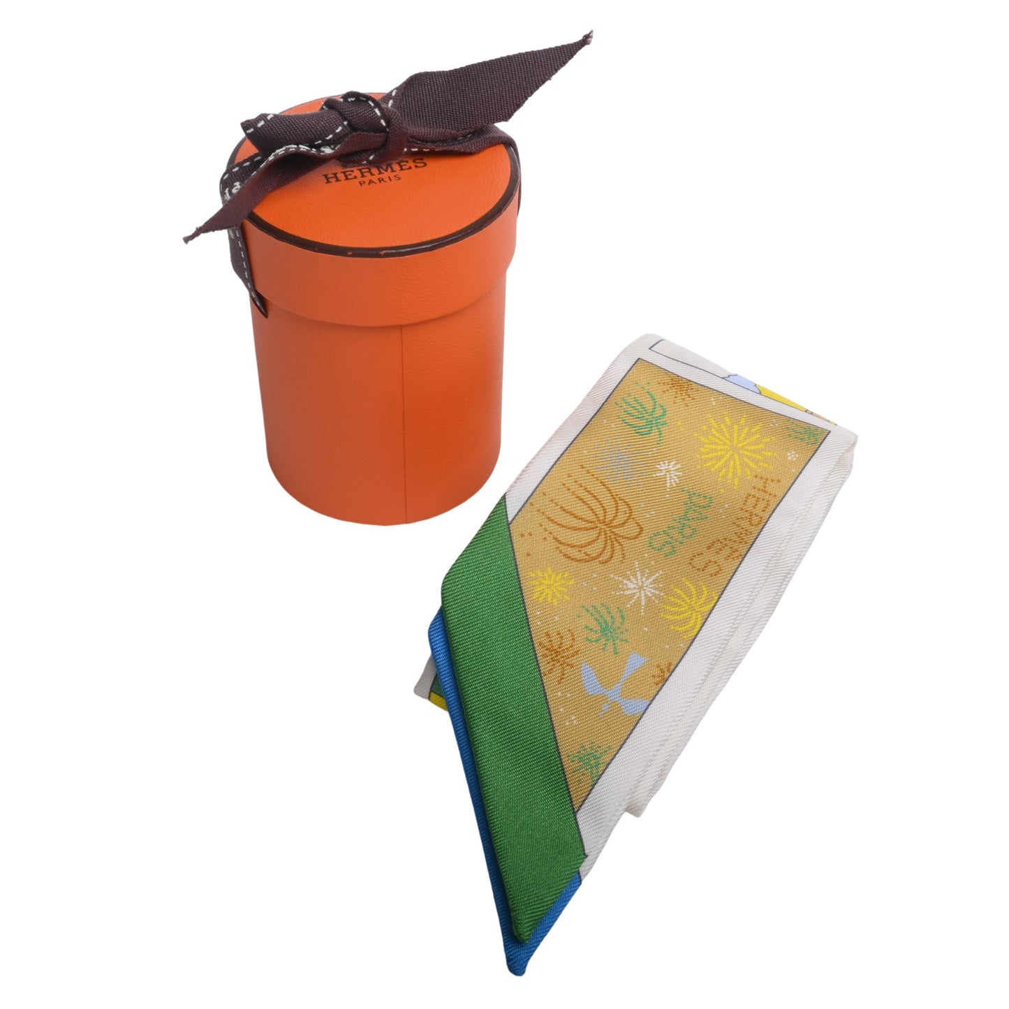 HERMES ツイリー ファクトリースーツ シルク グリーン