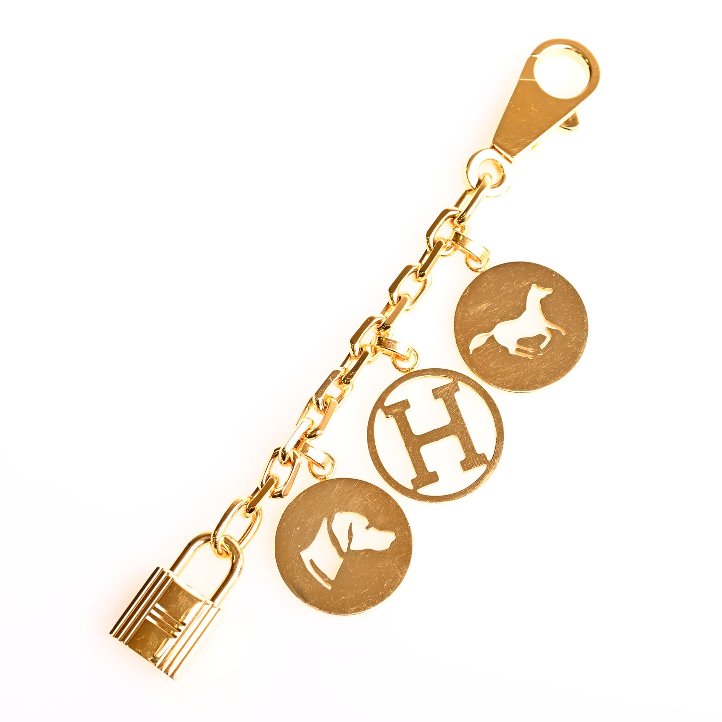 HERMES アミュレット4 ブルロック バックチャーム GP