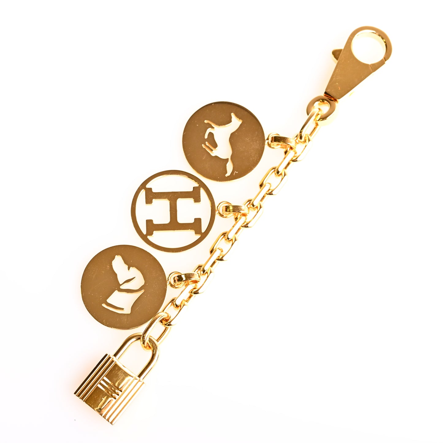 HERMES アミュレット4 ブルロック バックチャーム GP